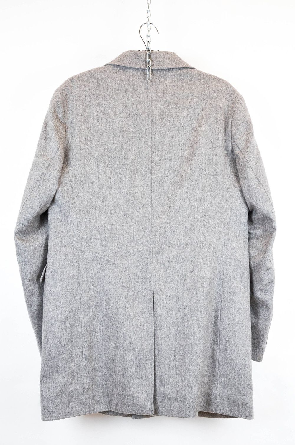 Luigi Borrelli Luigi Borrelli Napoli Grey Wool Coat - Size 50 Size US M / EU 48-50 / 2 - 2 Thumbnail