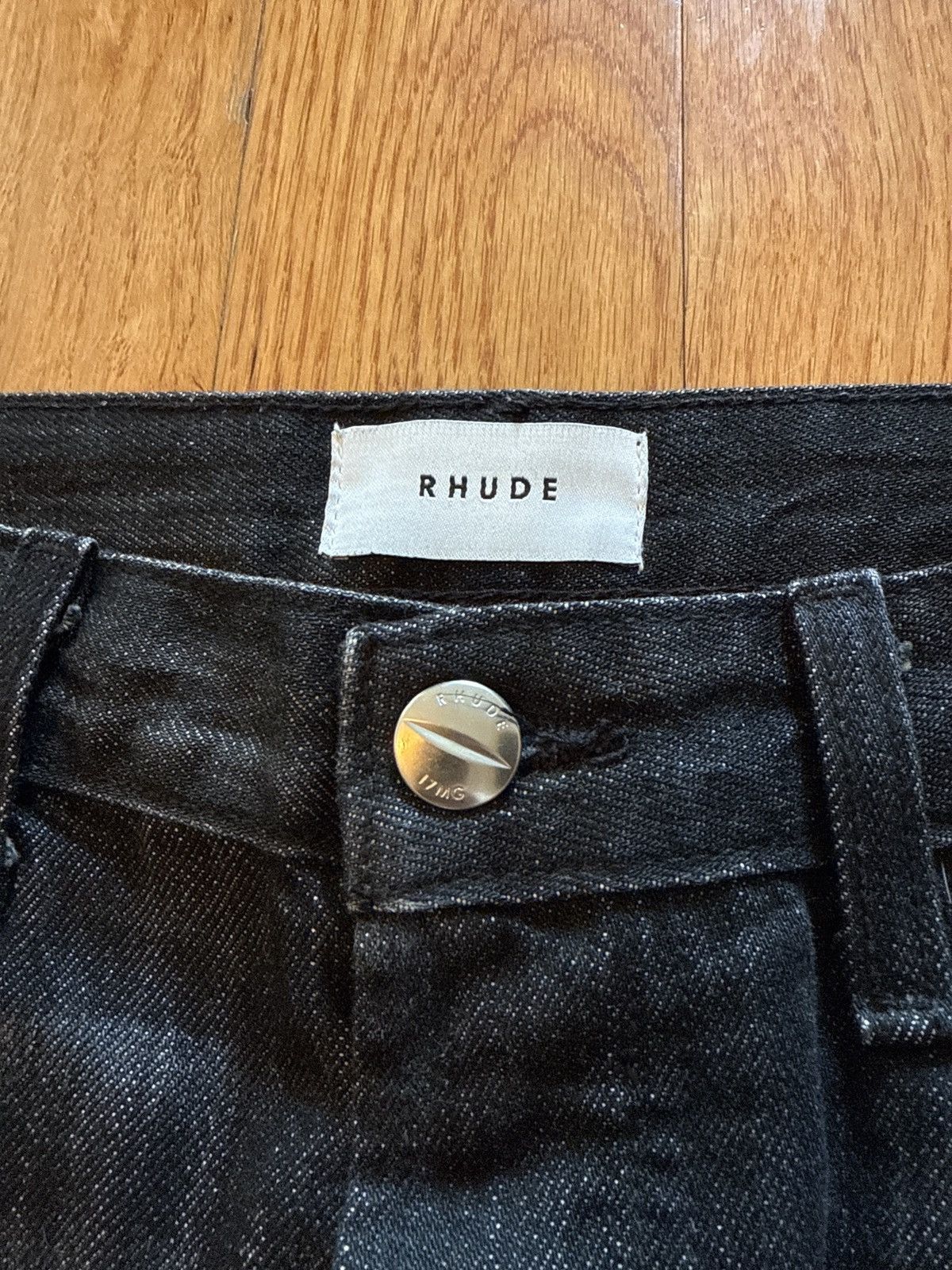 Rhude Rhude Cropped Jean [Black] Size US 30 / EU 46 - 4 Thumbnail