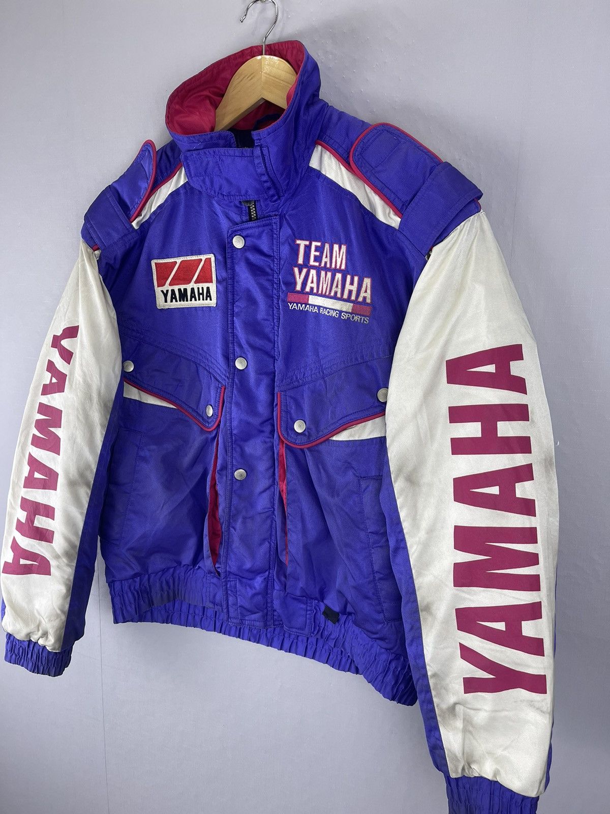 Yamaha VINTAGE TEAM YAMAHA Racing Sport Full Printed Biker Jacket Size US L / EU 52-54 / 3 - 4 Thumbnail