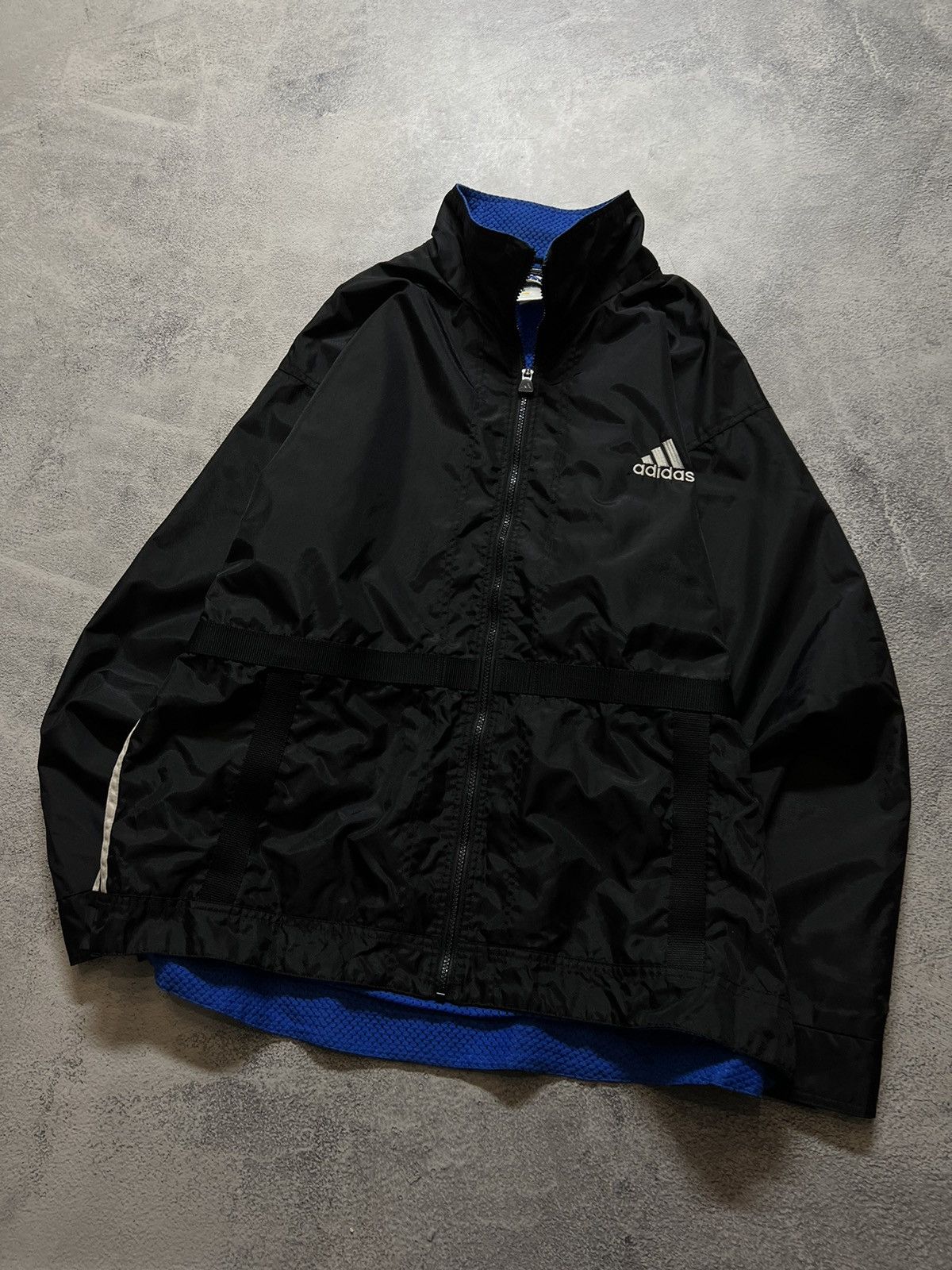 Adidas × Vintage Vintage Y2k Adidas 🖤 Big Logo Bomber Jacket 90’s Size US L / EU 52-54 / 3 - 5 Thumbnail