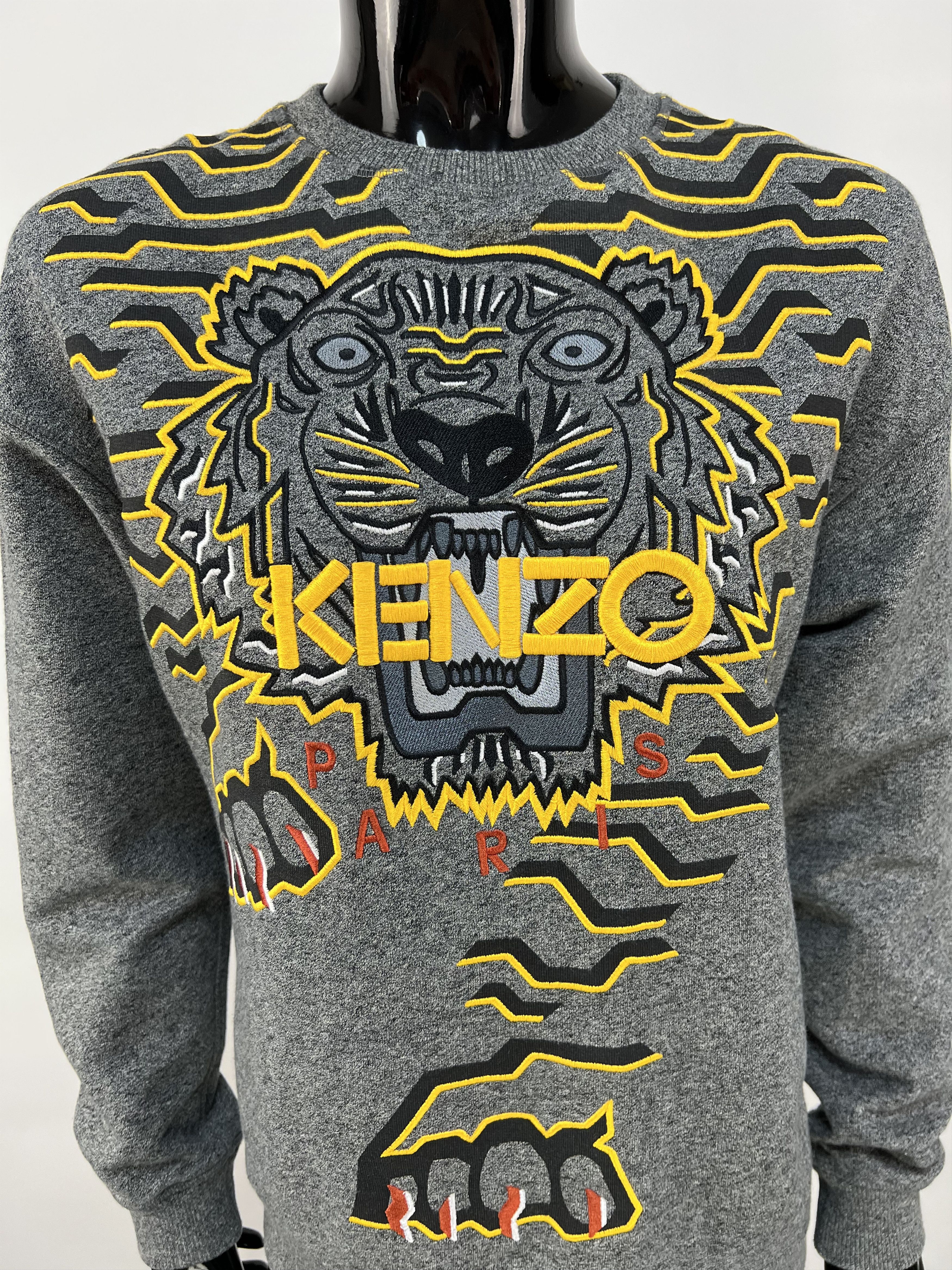 Kenzo Kenzo Women’s Gray Sweatshirt Tiger Big Logo Size M Size M / US 6-8 / IT 42-44 - 4 Thumbnail