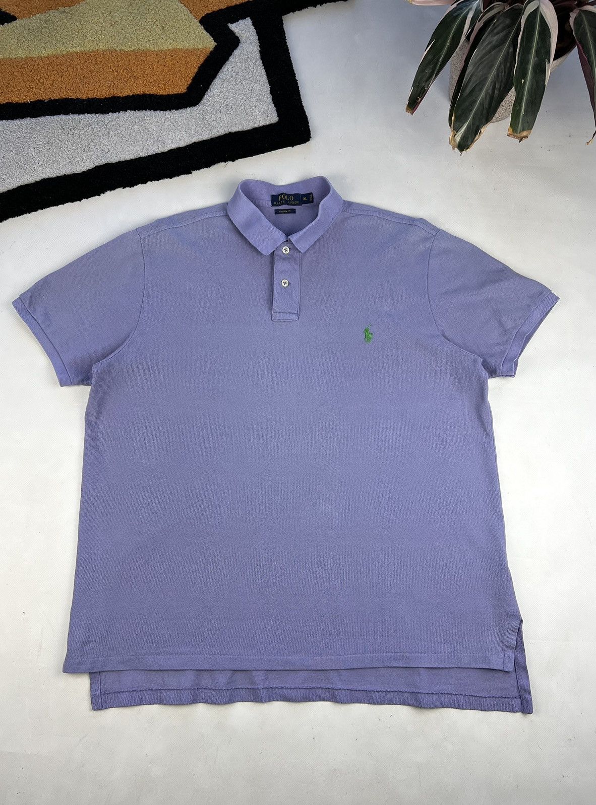Designer × Polo Ralph Lauren Polo Ralph Lauren purple polo tee Y2K Size US XL / EU 56 / 4 - 1 Thumbnail