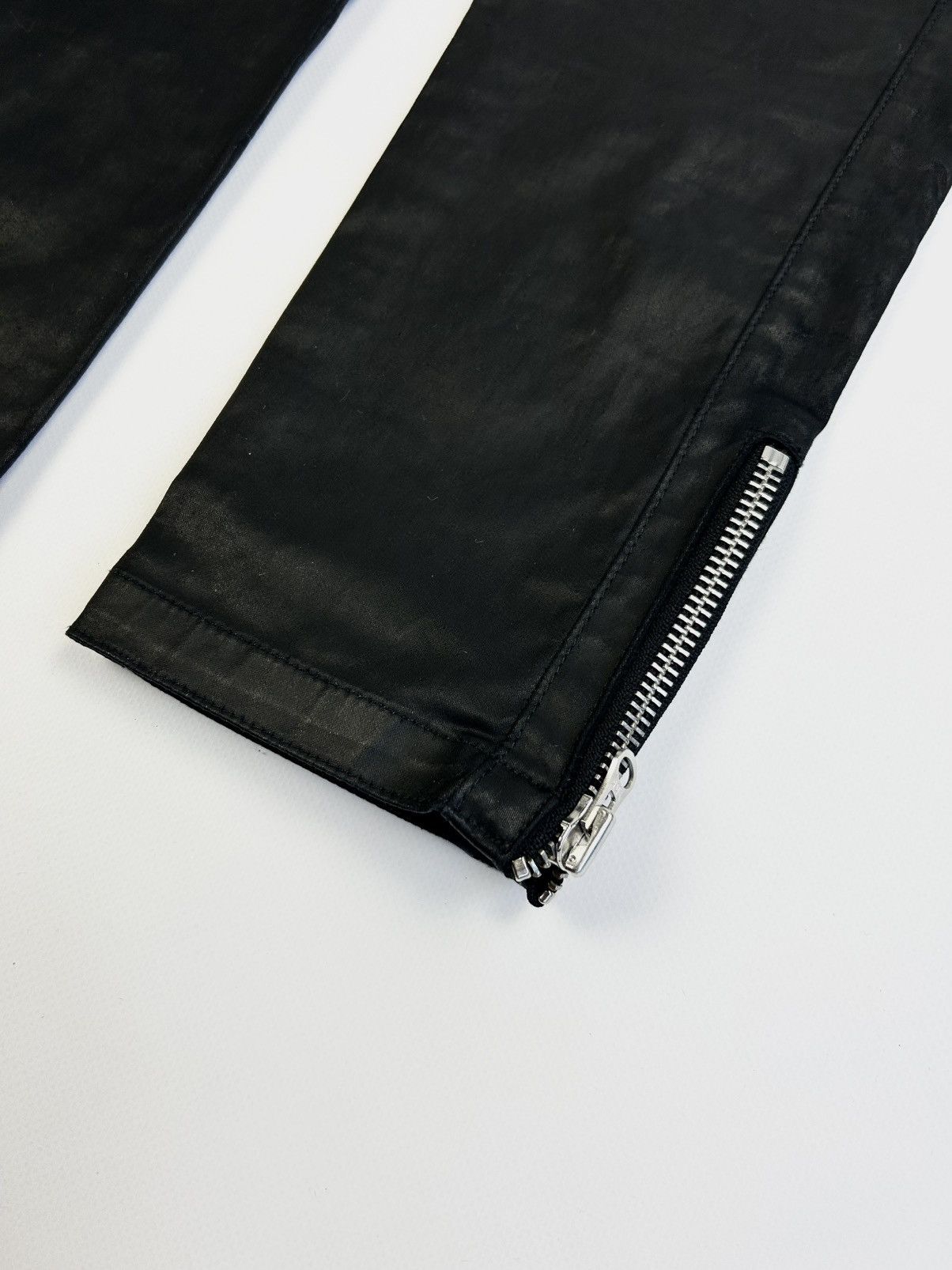 H&M × Isabel Marant rare Isabel Marant x H&M Waxed Moto Jeans Y2K Pants Size 28" / US 6 / IT 42 - 7 Thumbnail