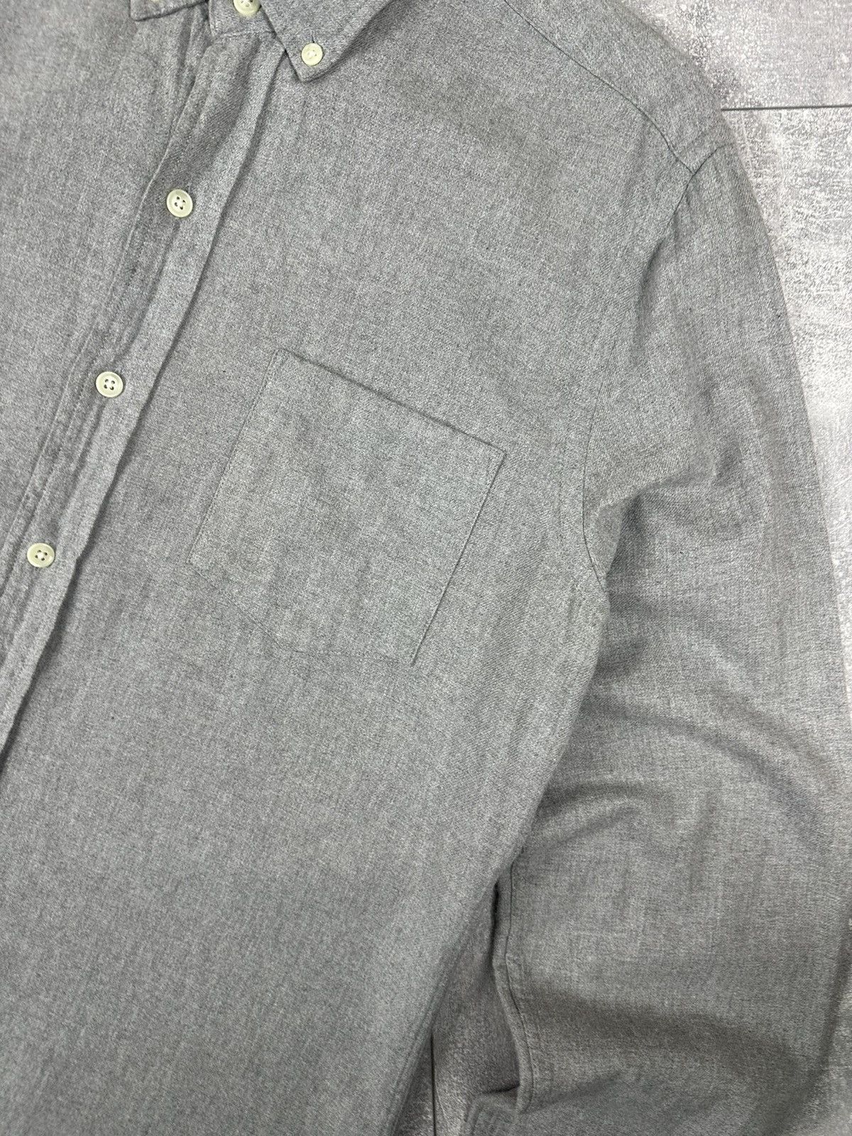A Day's March A Days March Basic Silver Shirt Button Up Size US L / EU 52-54 / 3 - 5 Thumbnail