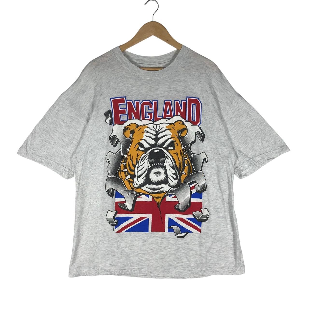 Hanes Vintage 1994 England Bull Dogs T-Shirt Size US XL / EU 56 / 4 - 1 Thumbnail