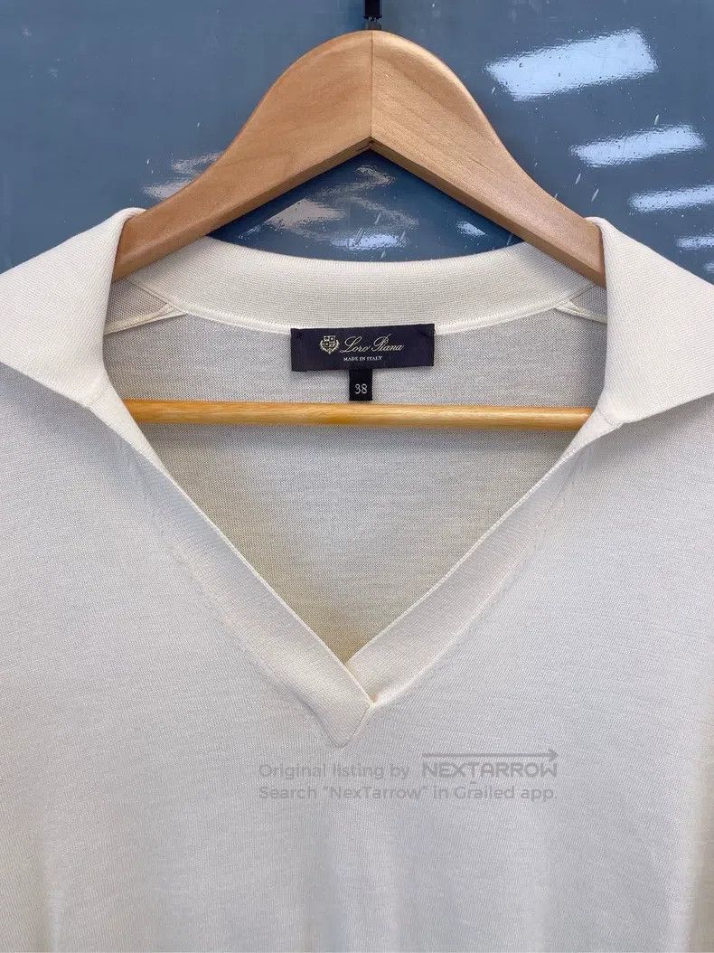 Loro Piana Loro Piana Early Spring Polo Neck Knit Short Sleeve Size XS / US 0-2 / IT 36-38 - 3 Thumbnail