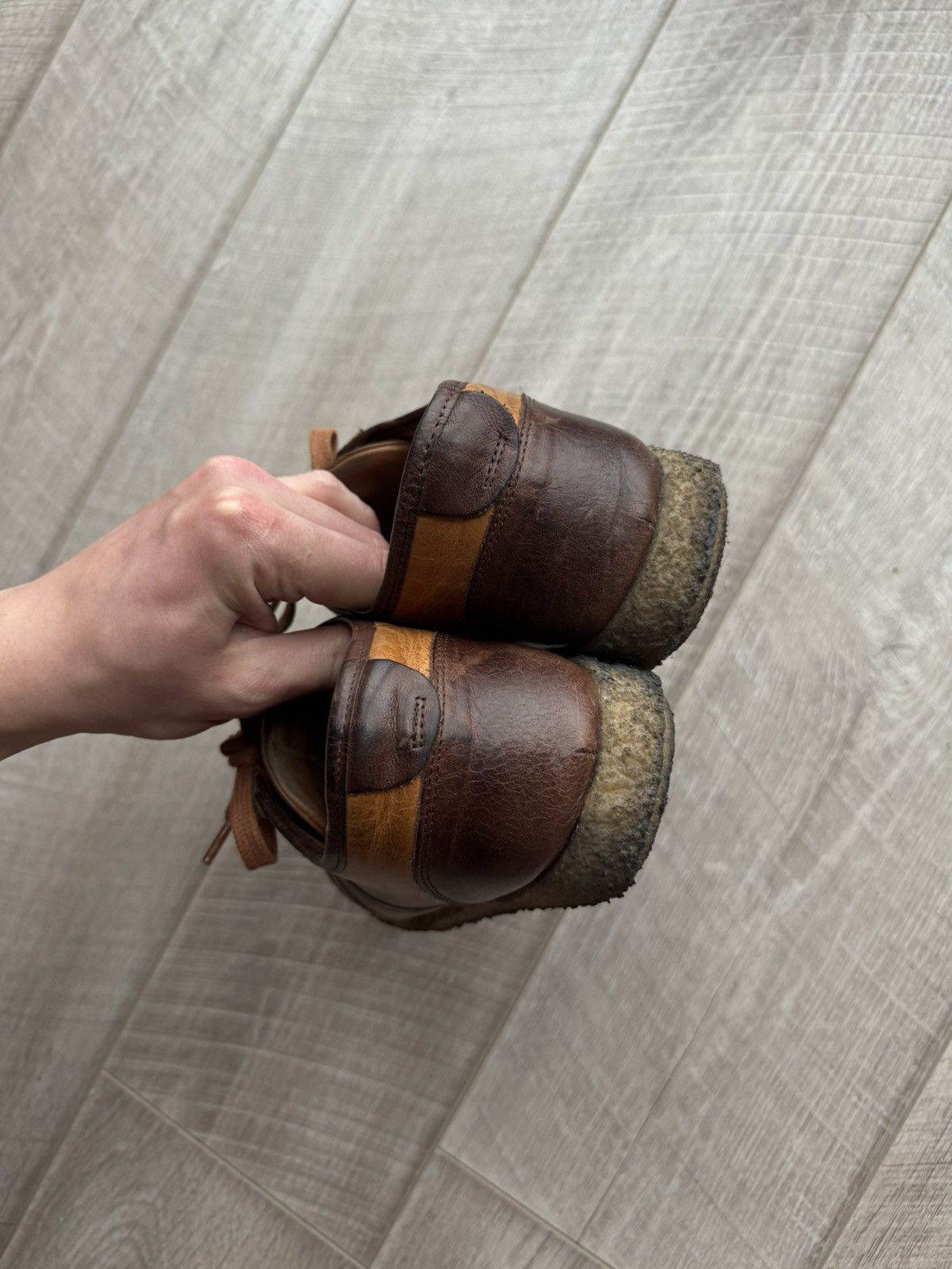 Japanese Brand Zeha Berlin Leather Sneakers Brown Vintage Retro Size EU 41 Size US 8 / EU 41 - 5 Thumbnail