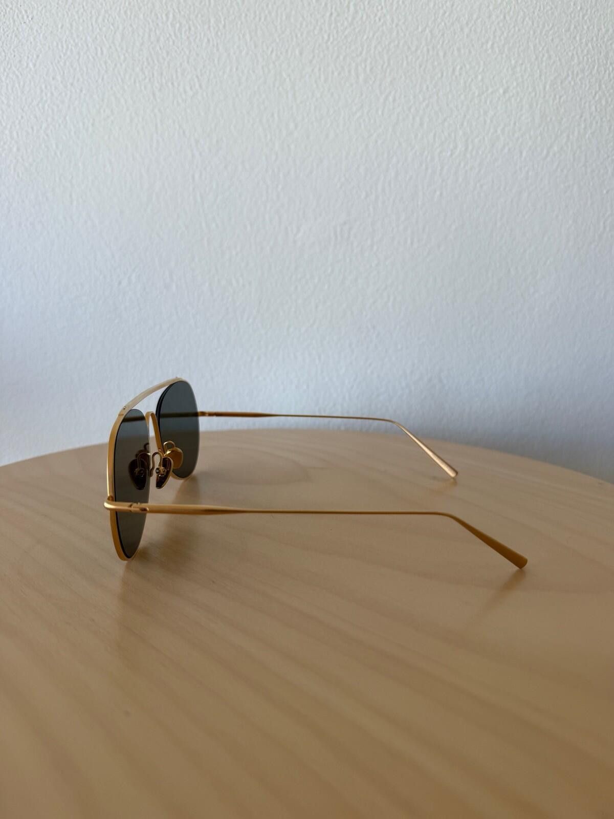 Acne Studios New acne studios spitfire sunglasses gold metal aviator m Size ONE SIZE - 4 Thumbnail