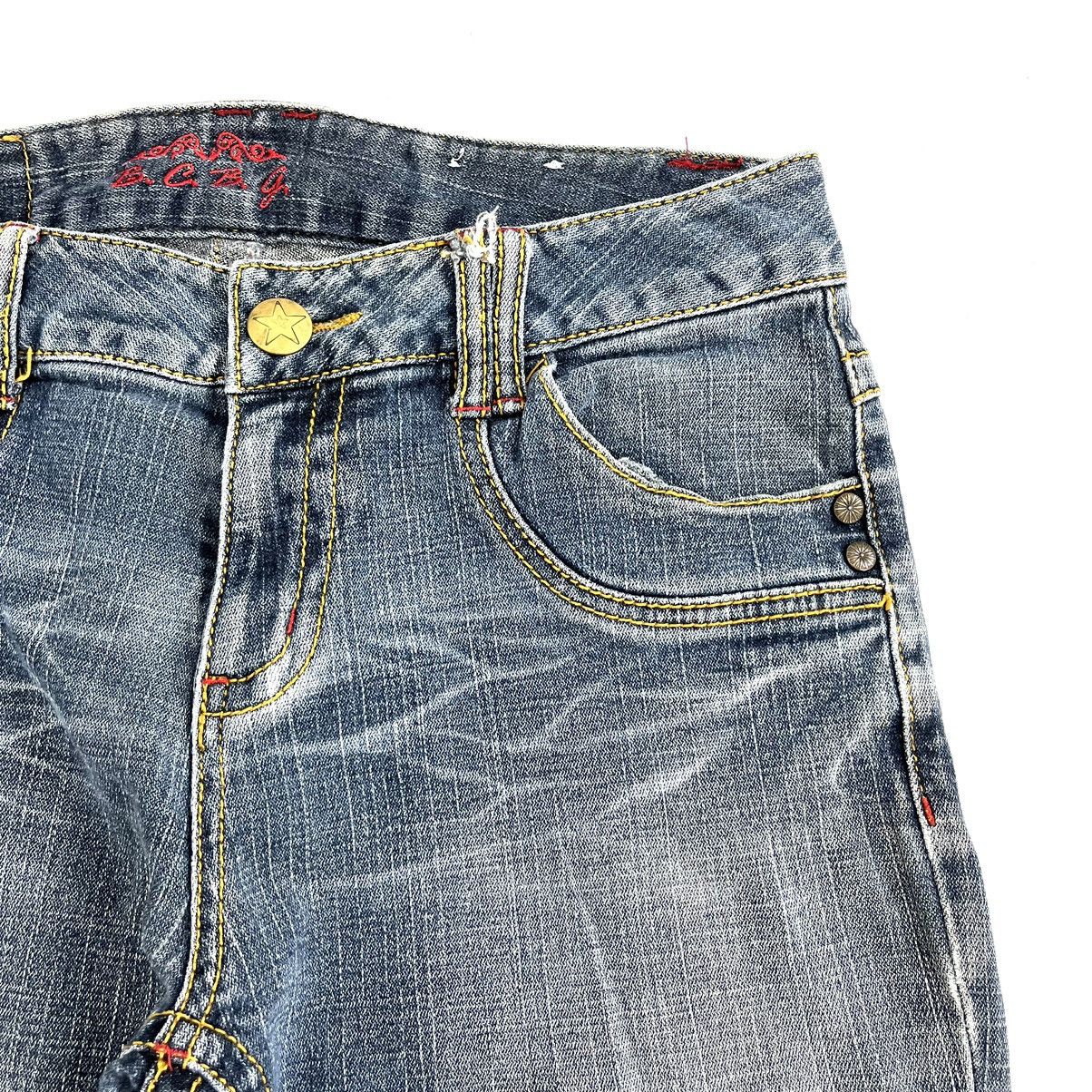 If Six Was Nine × Japanese Brand × Le Grande Bleu (L.G.B.) BCBG Flared Jeans Embroidered Bootcut Denim Pants Size 30" / US 8 / IT 44 - 20 Thumbnail