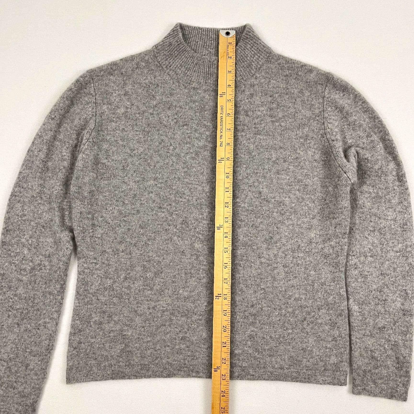 Vintage Carissa E Cashmere Sweater Womens M Gray Turtleneck / Preppy / Classic / Pullver / Casual Workwear Size M / US 6-8 / IT 42-44 - 3 Thumbnail