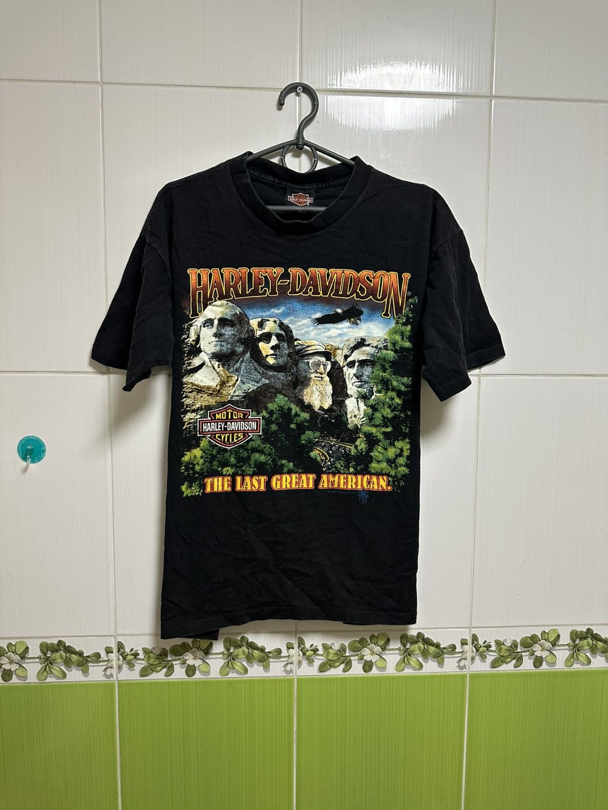 Harley Davidson × Vintage Vintage Harley Davidson The Last Great American 80s 1988 Size US L / EU 52-54 / 3 - 1 Thumbnail