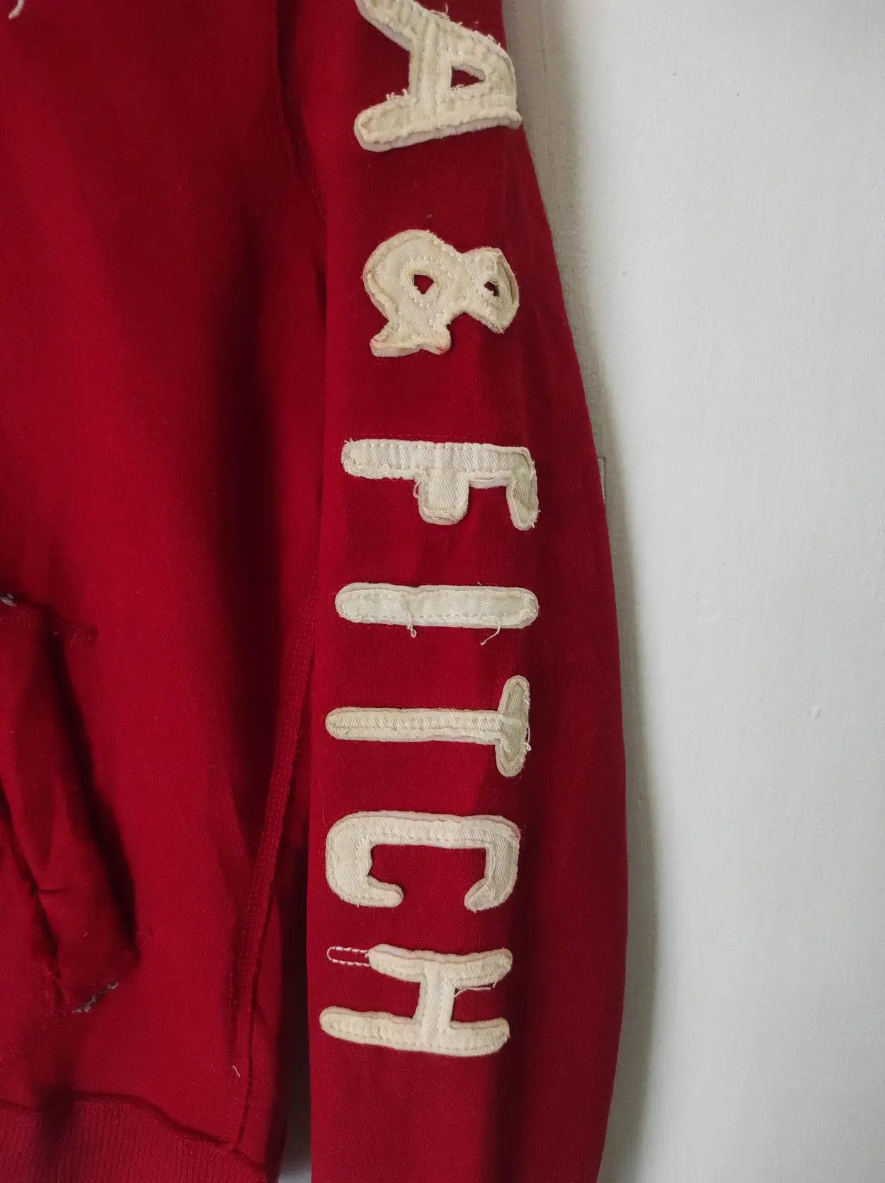 Abercrombie & Fitch Abercrombie & Fitch Red zip fur hoodie ifsix LGB style Size US S / EU 44-46 / 1 - 5 Thumbnail
