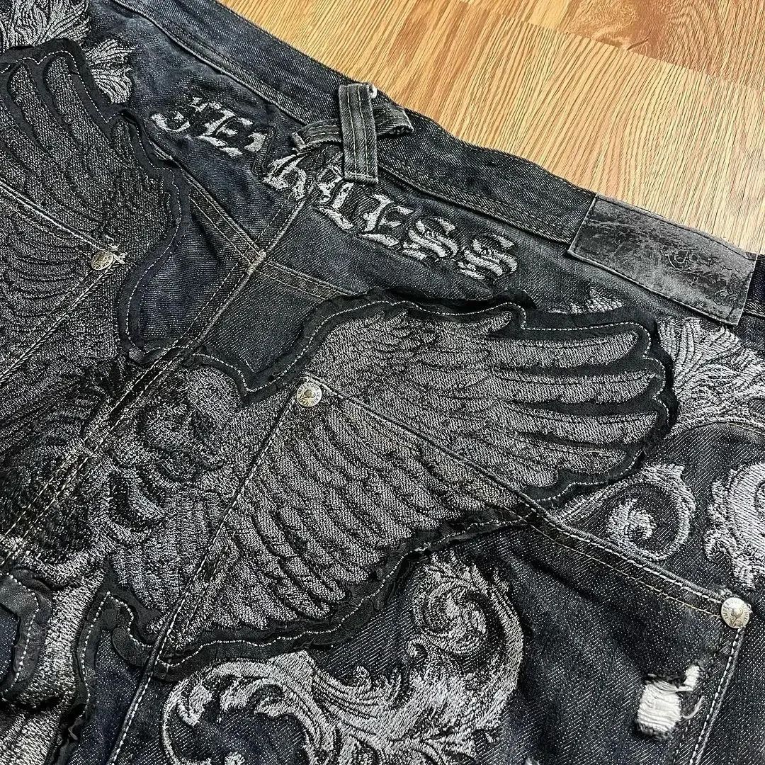 Designer × Japanese Brand Eagle Embossed Jean Size US 37 - 3 Thumbnail
