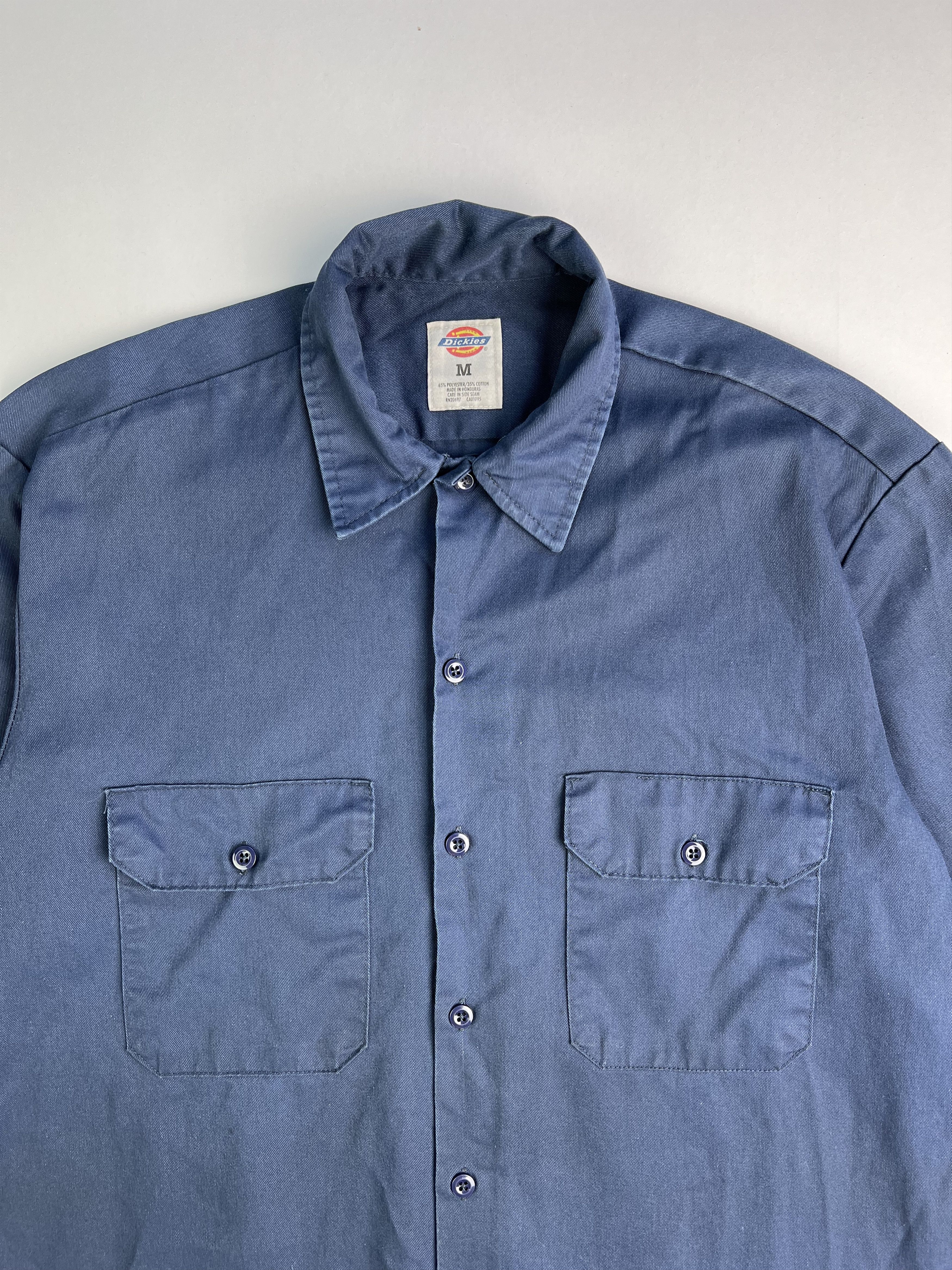 Dickies × Vintage Vintage Dickies Work Shirt Navy Blue Medium Size US M / EU 48-50 / 2 - 2 Thumbnail