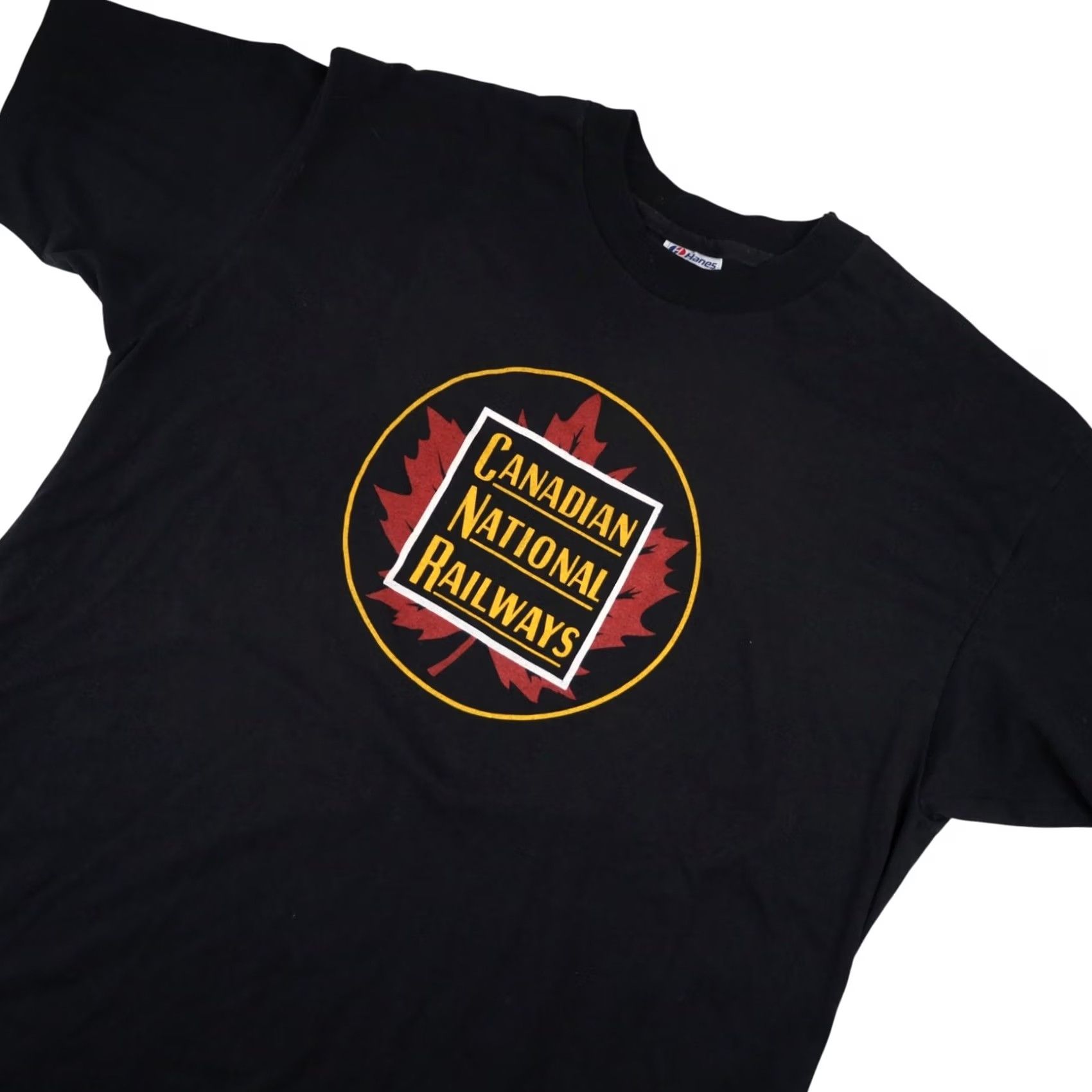 Vintage VINTAGE Canadian National Railways Mens XL Graphic T Shirt Black Size US XL / EU 56 / 4 - 2 Thumbnail