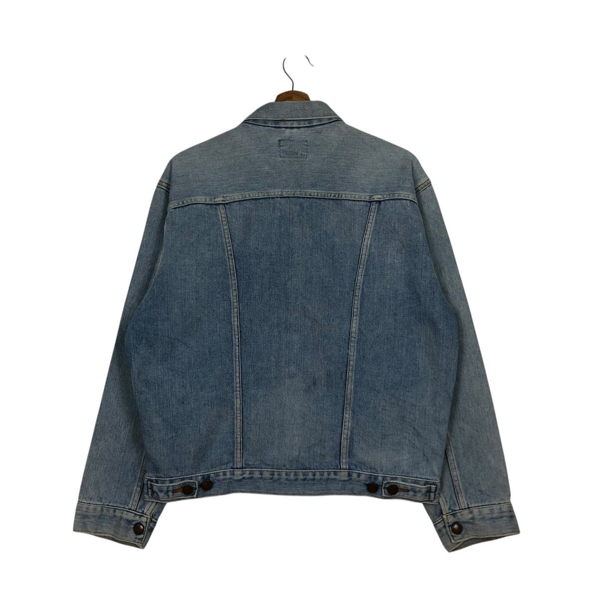 Wrangler 🔥14OZ BROKEN DENIM TRUCKER BIKER DENIM JACKET WRANGLER Size US M / EU 48-50 / 2 - 10 Thumbnail
