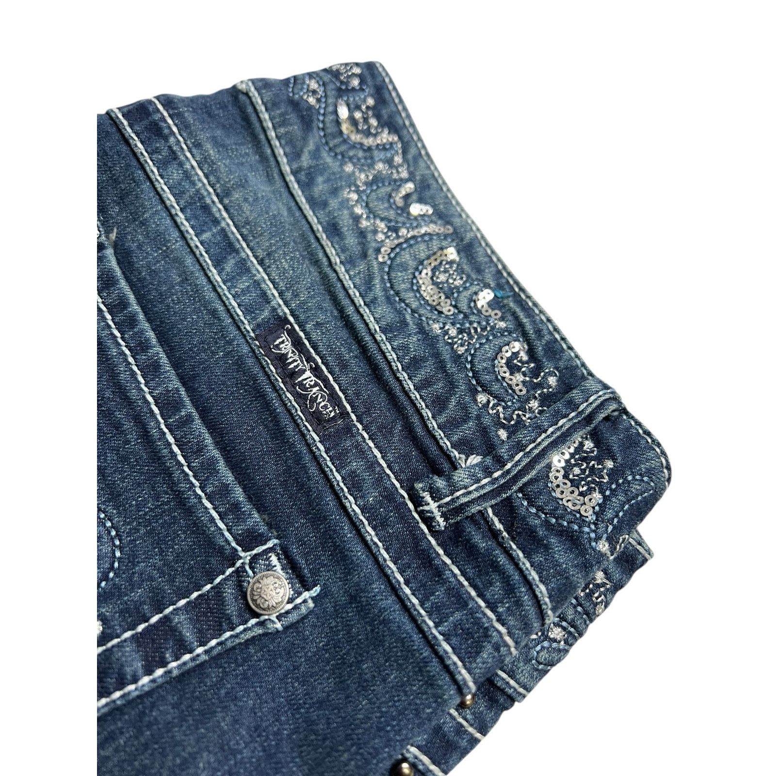 Other Y2K Trinity Ranch Women’s Jeans Sz 12 Dark Western 30x31 Size 34" / US 12 / IT 48 - 13 Thumbnail