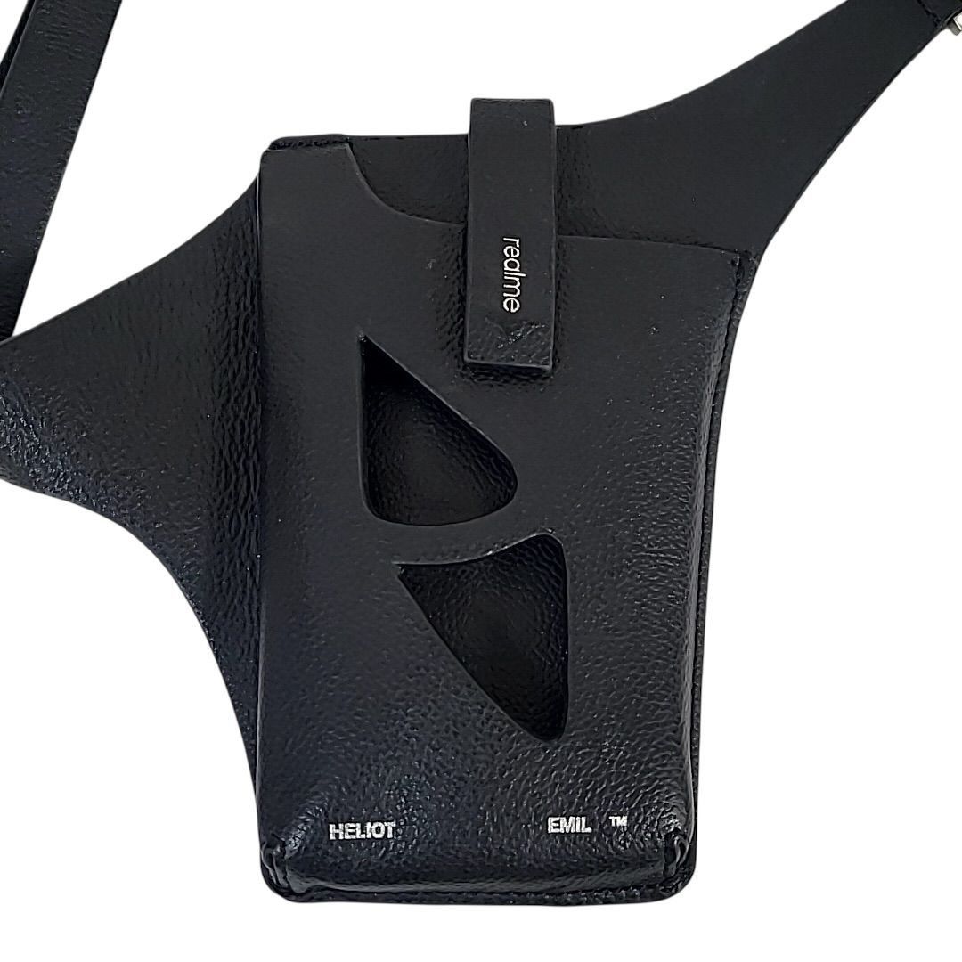 Heliot Emil Leather Phone Holder Smartphone Case Shoulder Bag Black Size ONE SIZE - 2 Thumbnail