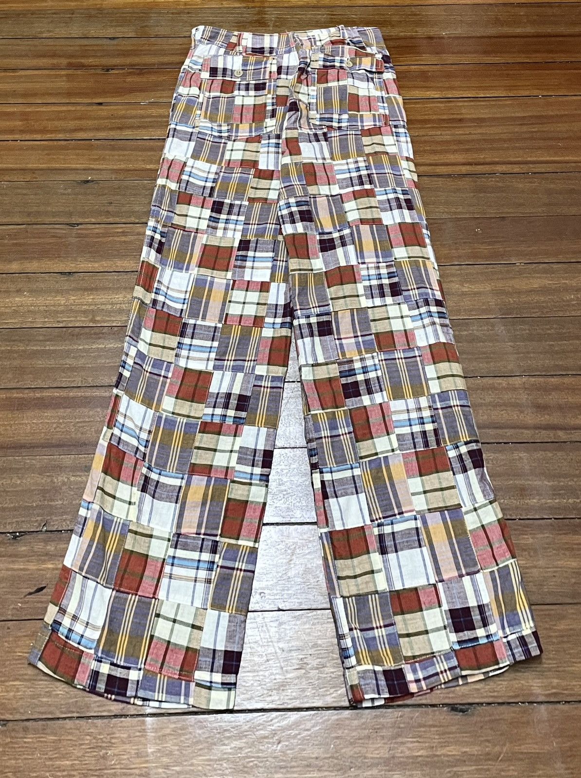 Japanese Brand × Vintage Very Rare Vintage Japanese Brand M.1.6 Patchwork Pants 1990s Size US 30 / EU 46 - 2 Thumbnail