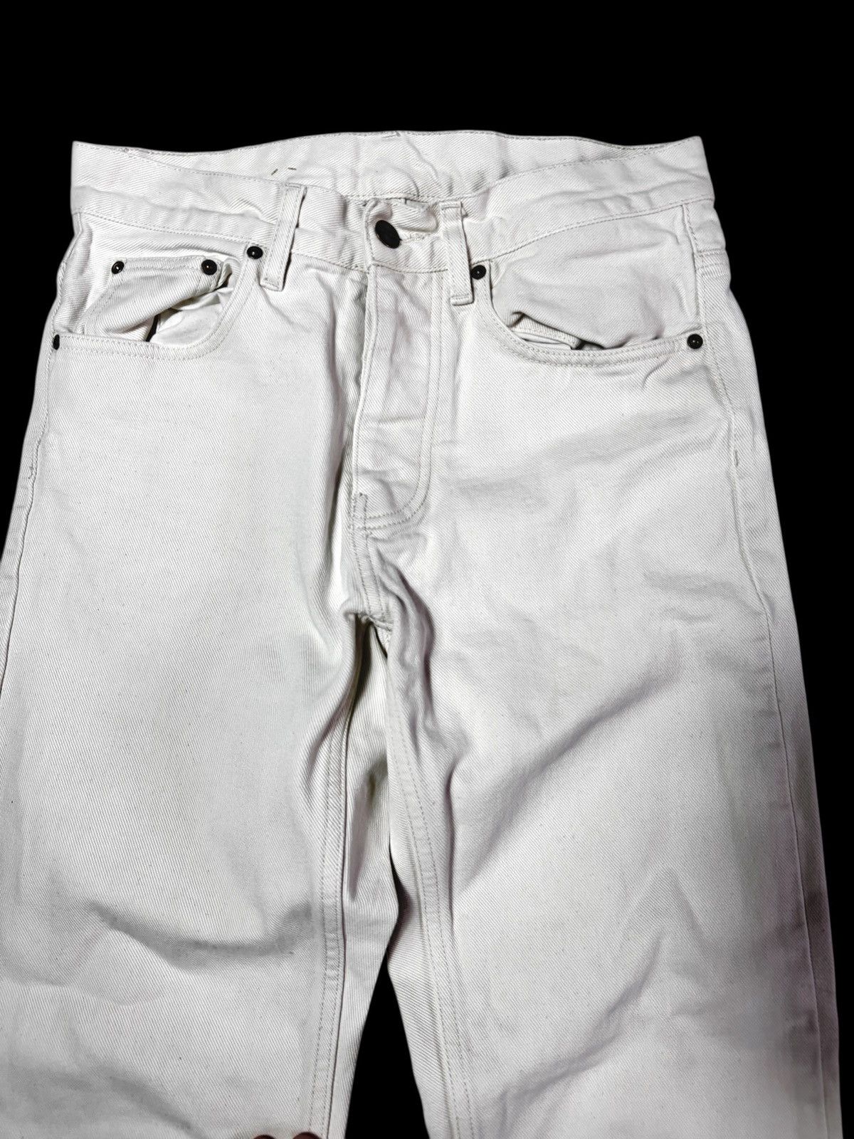 Carhartt Carhartt denim pants white workwear Size US 27 - 3 Thumbnail