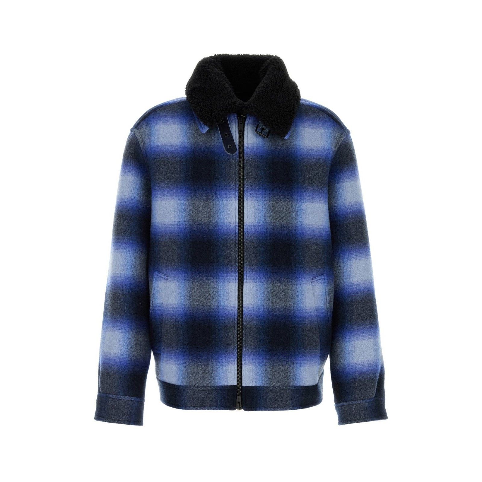 Balenciaga Balenciaga Bleached Flannel Check Shirt Jacket with