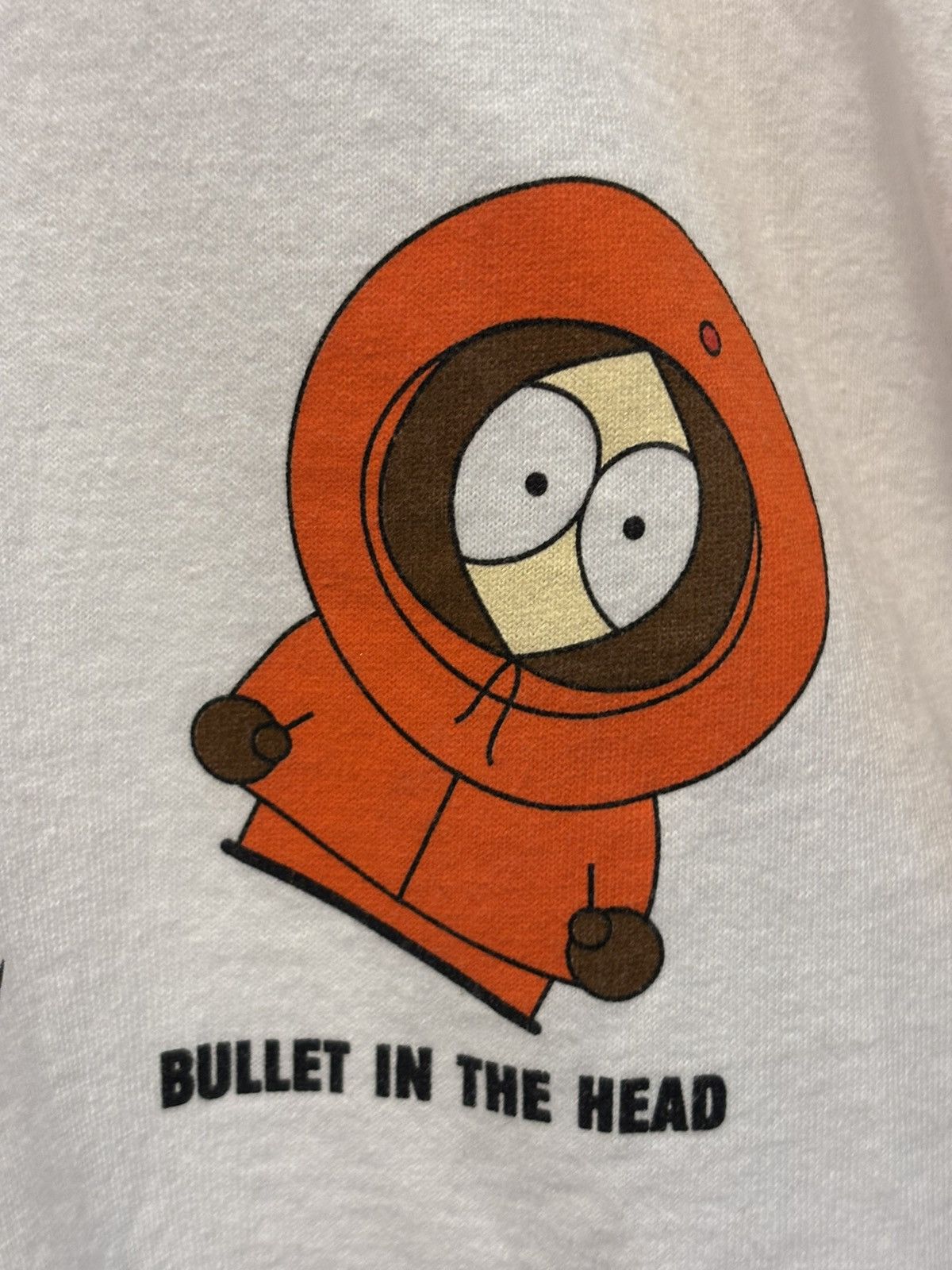 Gildan 1998 Vtg. South Park THE MANY DEATHS OF KENNY White Shirt XL Size US XL / EU 56 / 4 - 8 Thumbnail