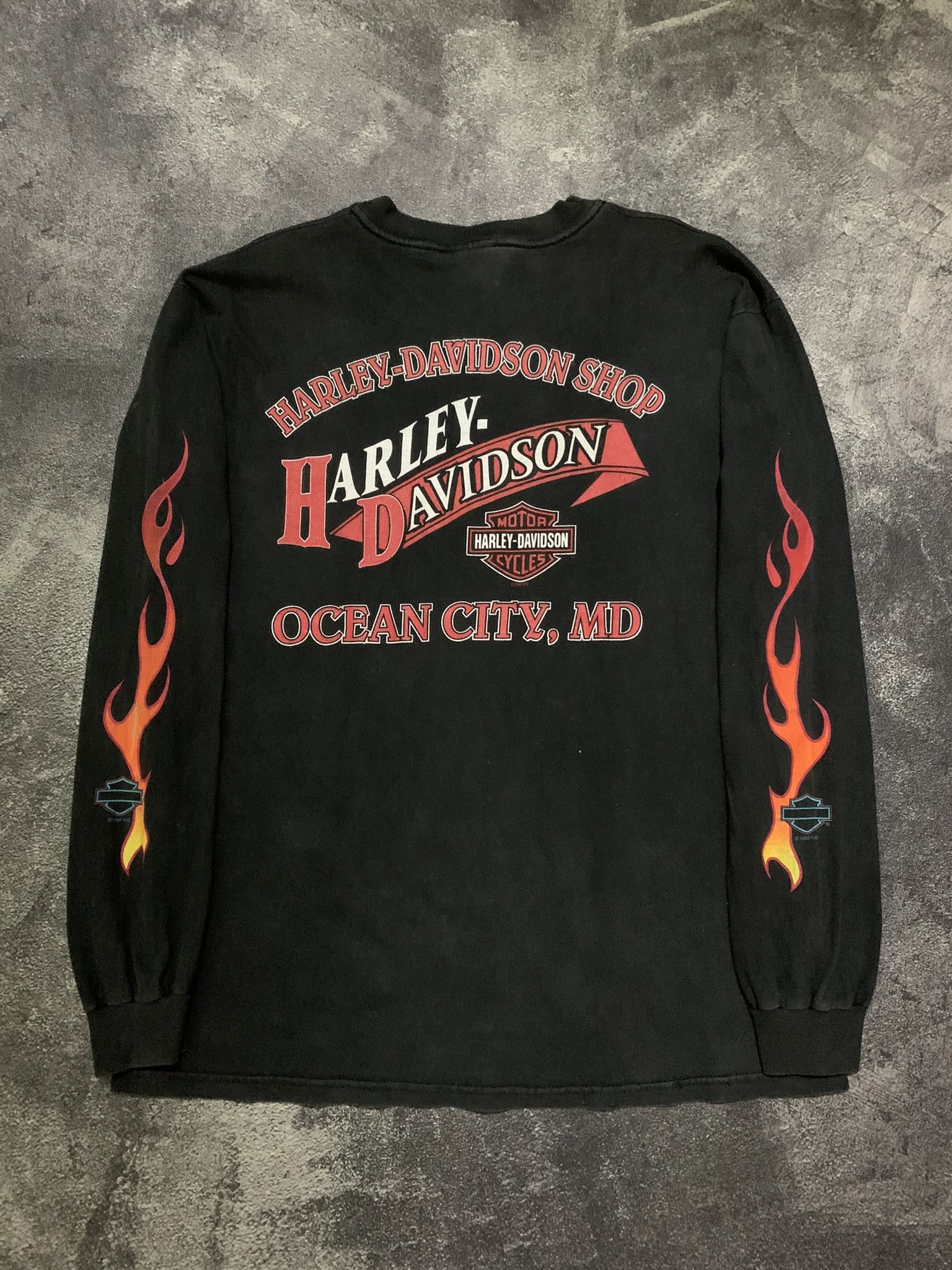 Harley Davidson 💎 Vintage Long Sleeve Harley Davidson 1998 Tee Size US L / EU 52-54 / 3 - 4 Thumbnail