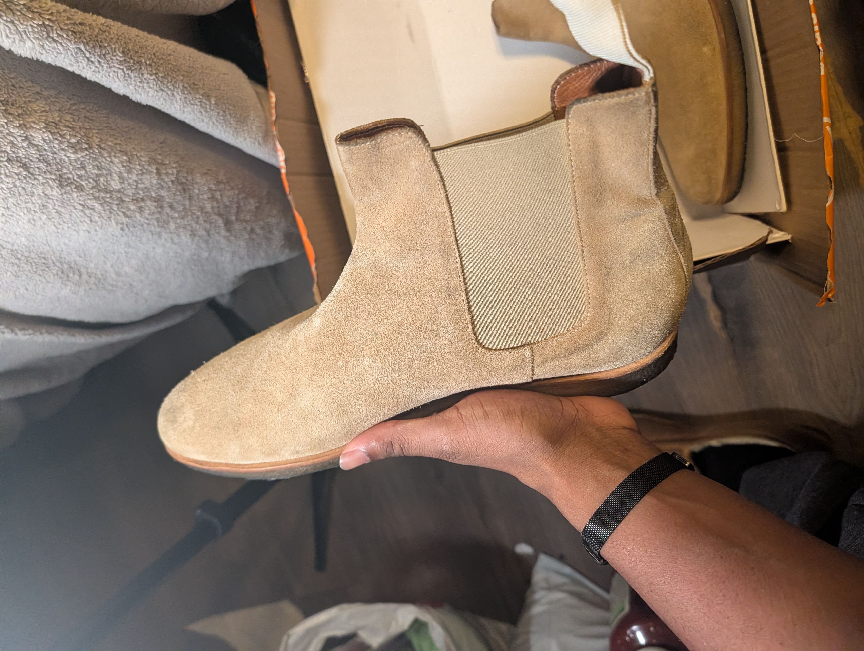 Common Projects Common Projects Chelsea Boots | Sand Suede | Well-Maintained Size US 13 / EU 46 - 9 Thumbnail