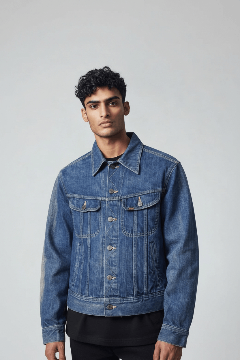 Lee Lee jacket denim faded Size US M / EU 48-50 / 2 - 1 Thumbnail