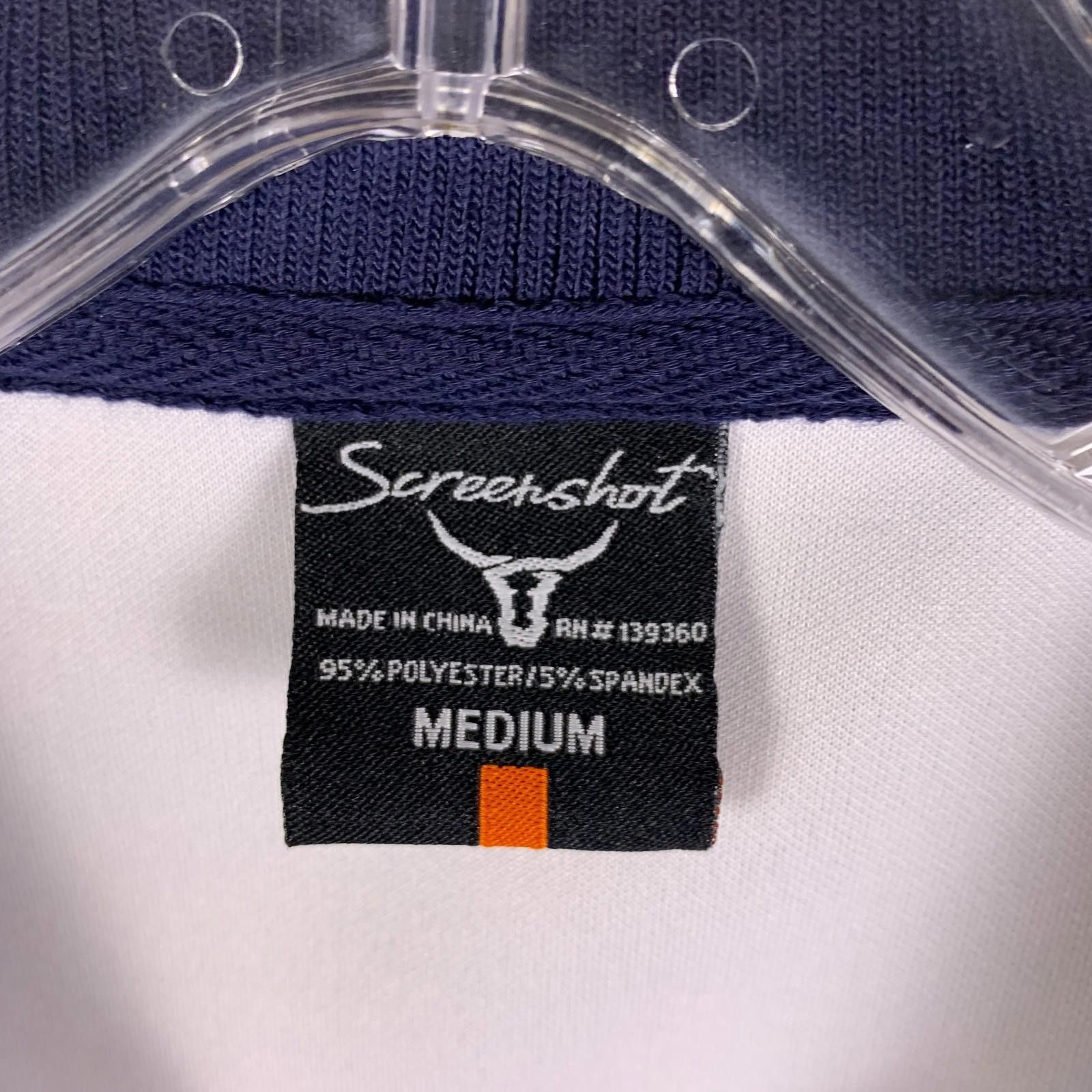 Designer SCREENSHOT Men's Track Jacket, Sz. Med, Color White/Navy 308 Size US M / EU 48-50 / 2 - 7 Thumbnail