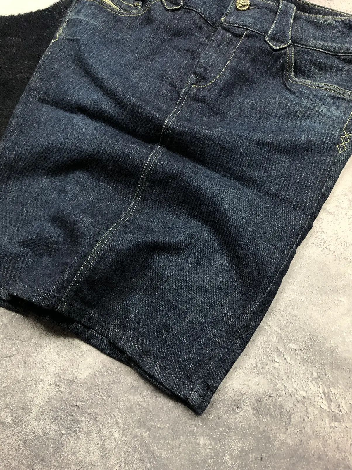 Diesel DIESEL Vintage Avant-garde Y2K Blue Denim Skirt Streetwear Size 29" - 3 Thumbnail
