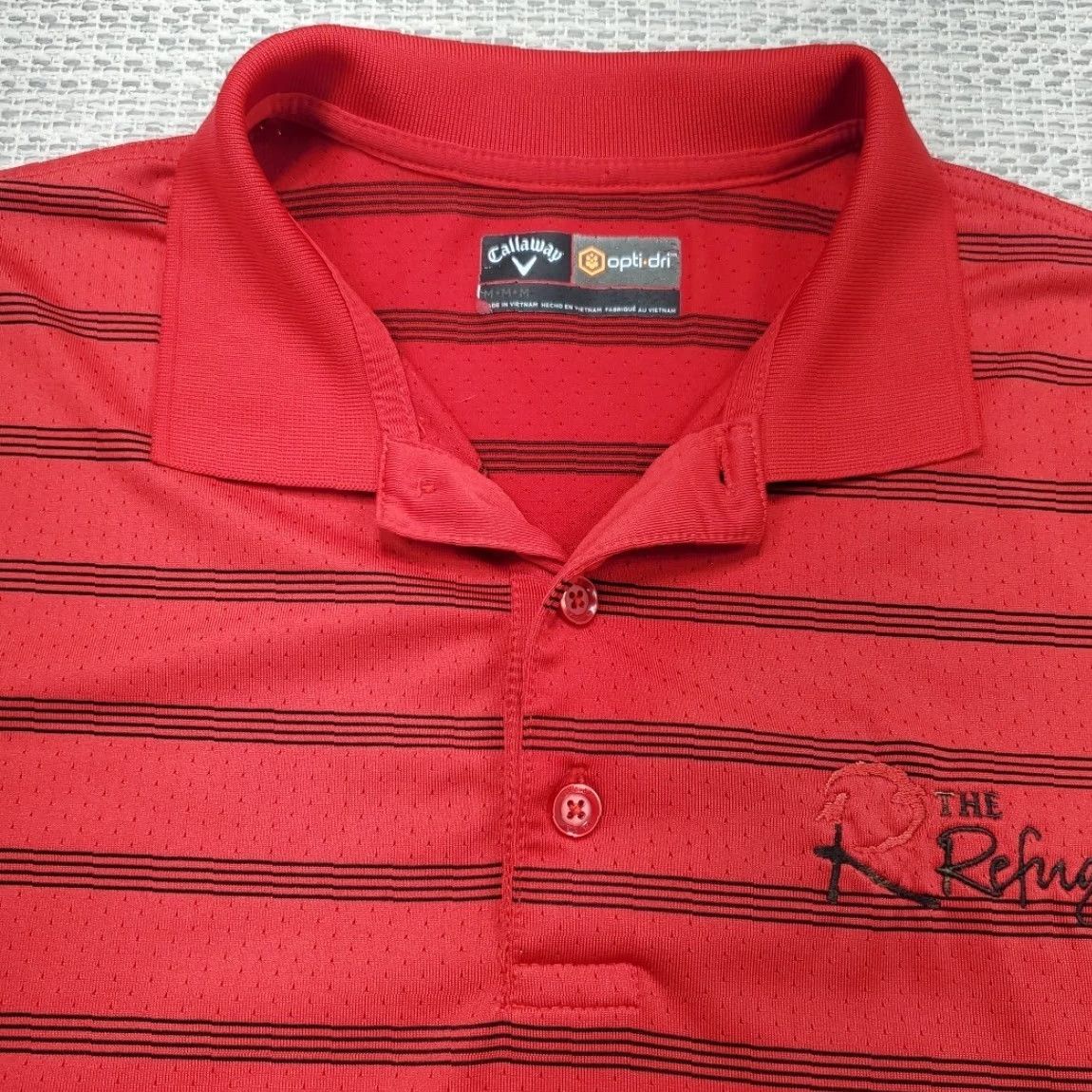 Callaway Callaway Opti Dri Golf Polo Shirt Mens M Short Sleeve V Logo The Refuge Polo Shirt Size US M / EU 48-50 / 2 - 6 Thumbnail