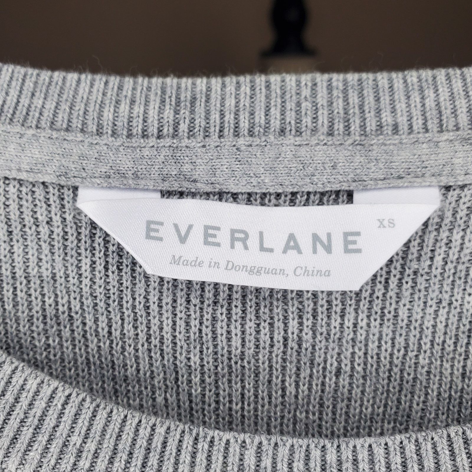 Everlane Everlane Gray Knit Top XS Size XS / US 0-2 / IT 36-38 - 6 Thumbnail