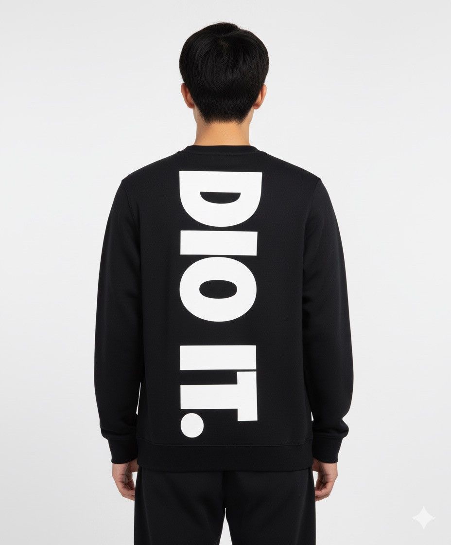 Nike Nike Just Do It Big Logo CrewNeck A620 Size US M / EU 48-50 / 2 - 2 Thumbnail