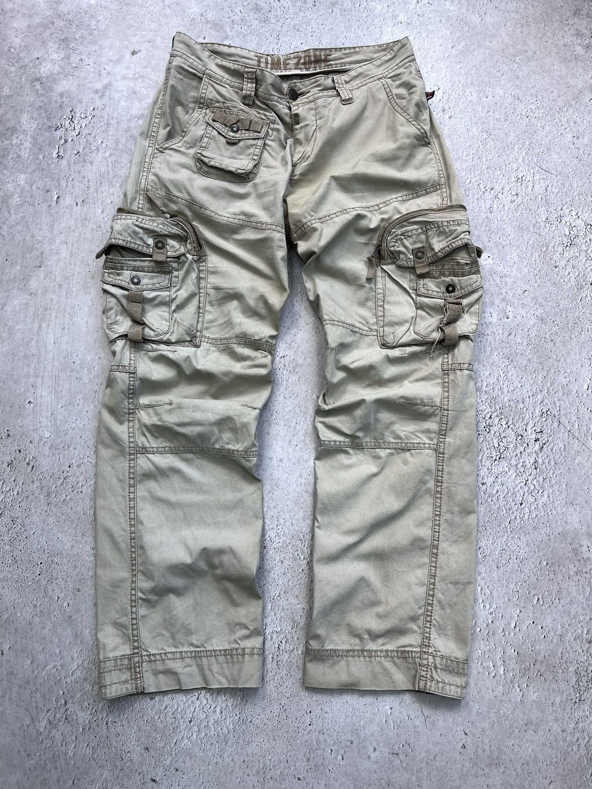Other Vintage Raf Simons Rick Owens Style Washed Flared Jeans 90s Size US 33 - 2 Thumbnail