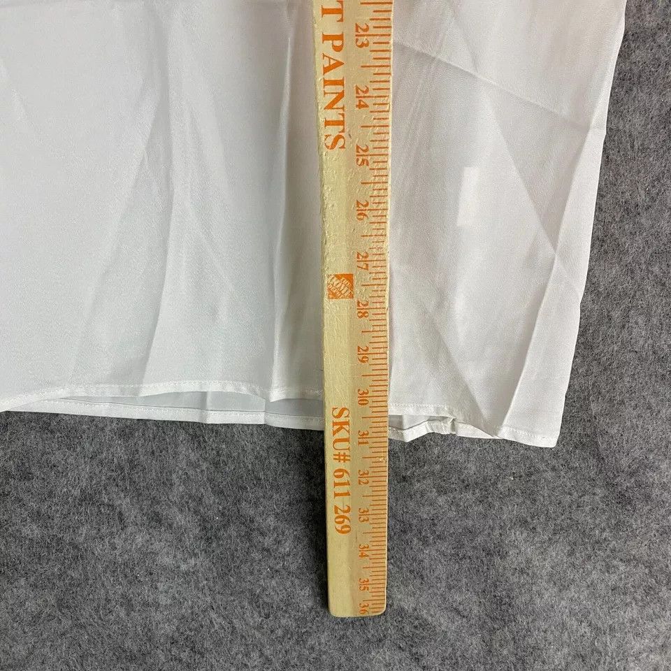 Other FHQ Skirt Large Women's Long NWD White Polyester Adults L Size 34" / US 12 / IT 48 - 6 Thumbnail