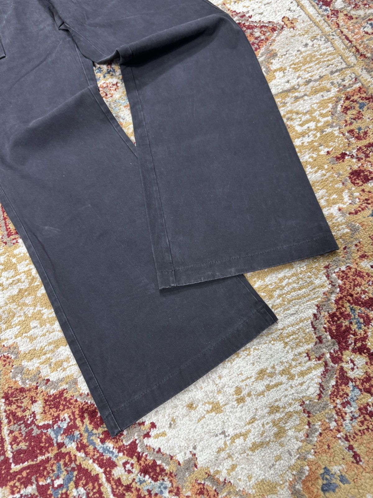 Japanese Brand ᶠᵃⁿᶜʸᵍᵘʸ BNWT 90s Flared Denim Jeans Pants Bootcut Y2K Size US 30 / EU 46 - 2 Thumbnail
