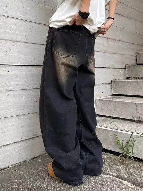 VIBE Retro nostalgic straight-leg gradient draped jeans Size US 30 / EU 46 - 6 Thumbnail