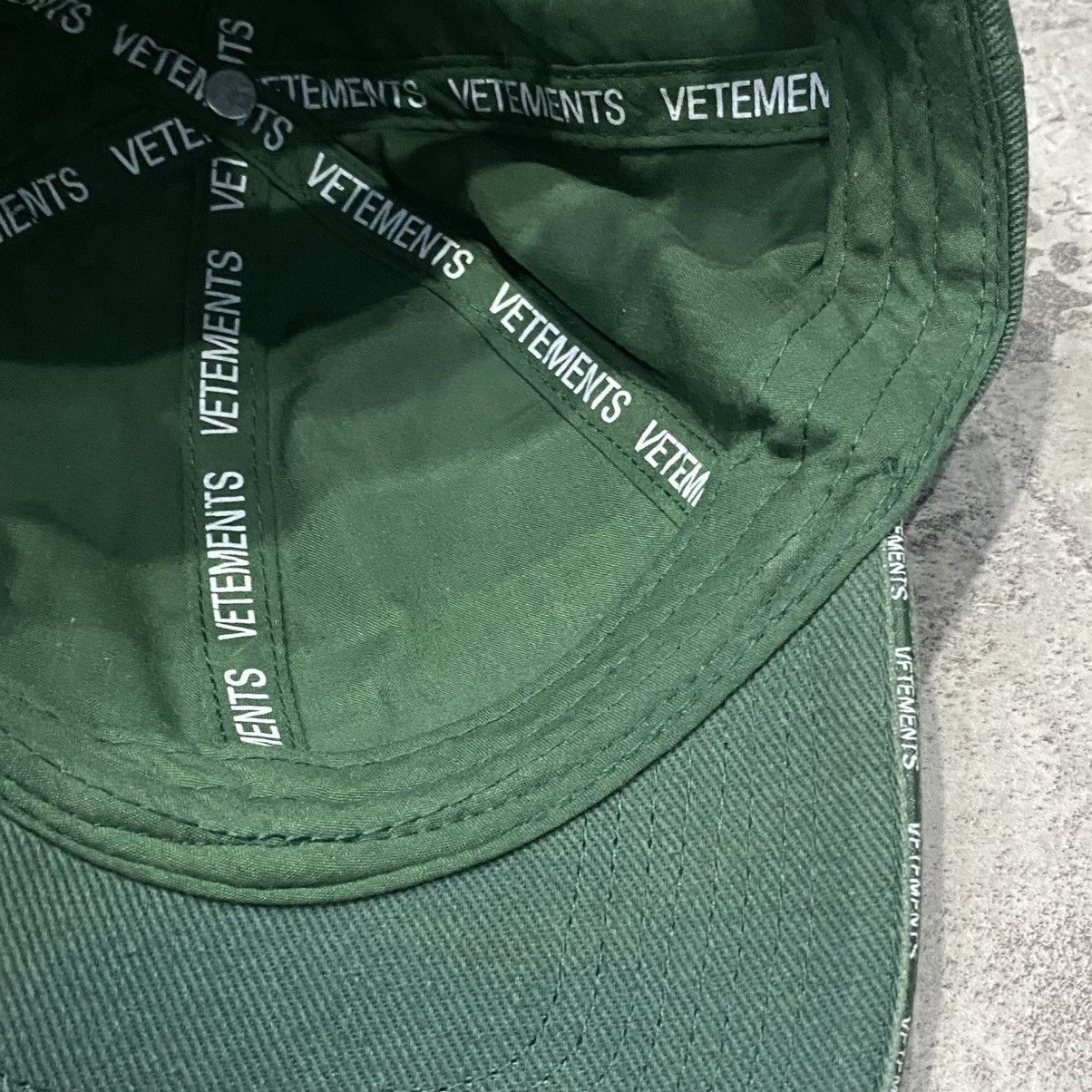 Vetements Vetements Spellout Cap Green Size ONE SIZE - 4 Thumbnail