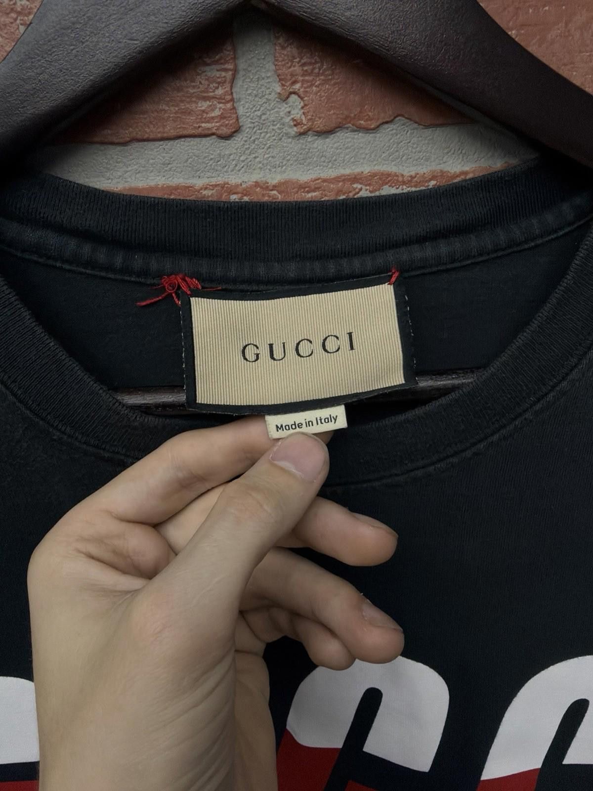 Gucci Gucci Men's Short Sleeve T-Shirt Blade Logo Black Size XL Size US XL / EU 56 / 4 - 8 Thumbnail