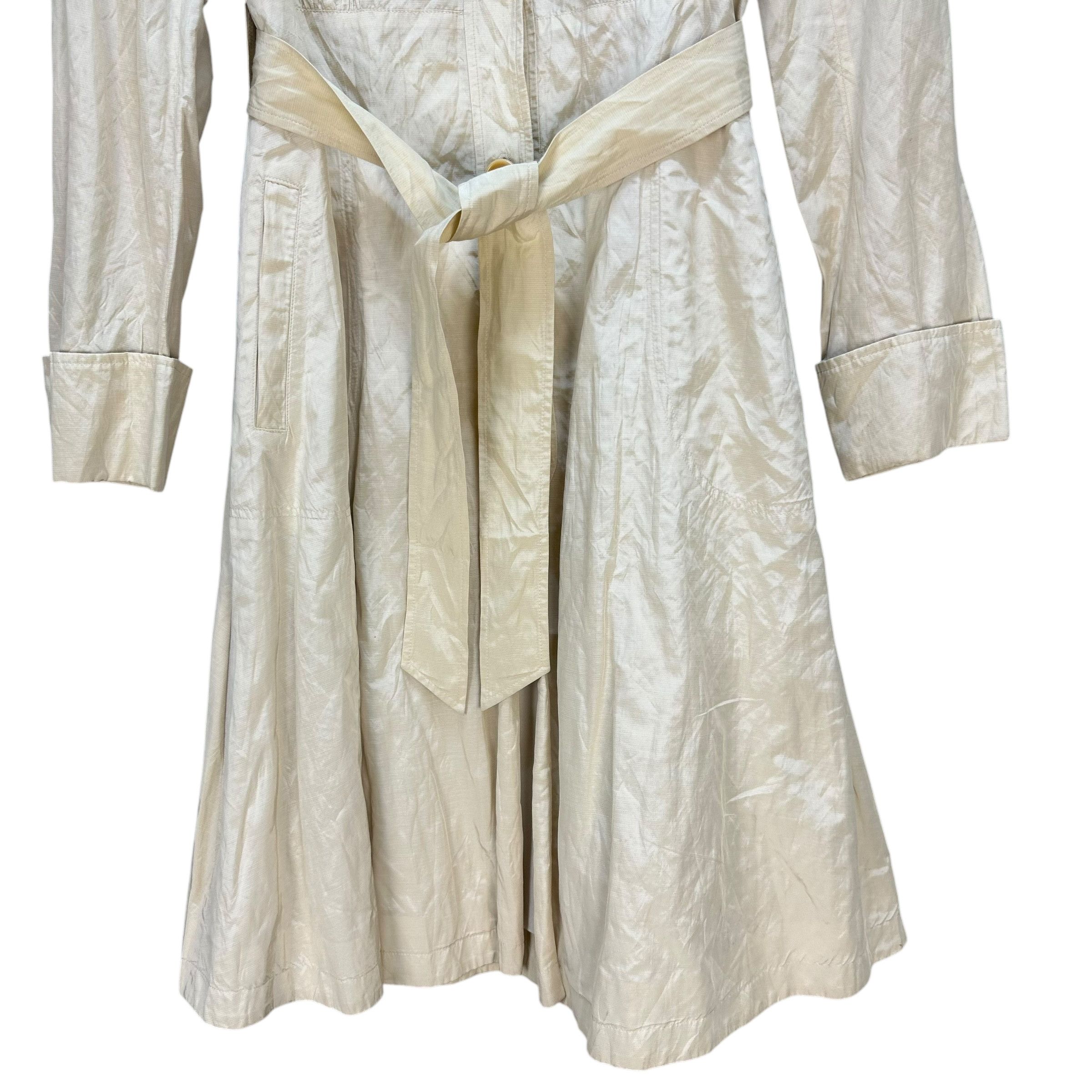 Theory THEORY LUXE Nylon-Cotton Belted Long Coat #A80-1943 Size XS / US 0-2 / IT 36-38 - 4 Thumbnail