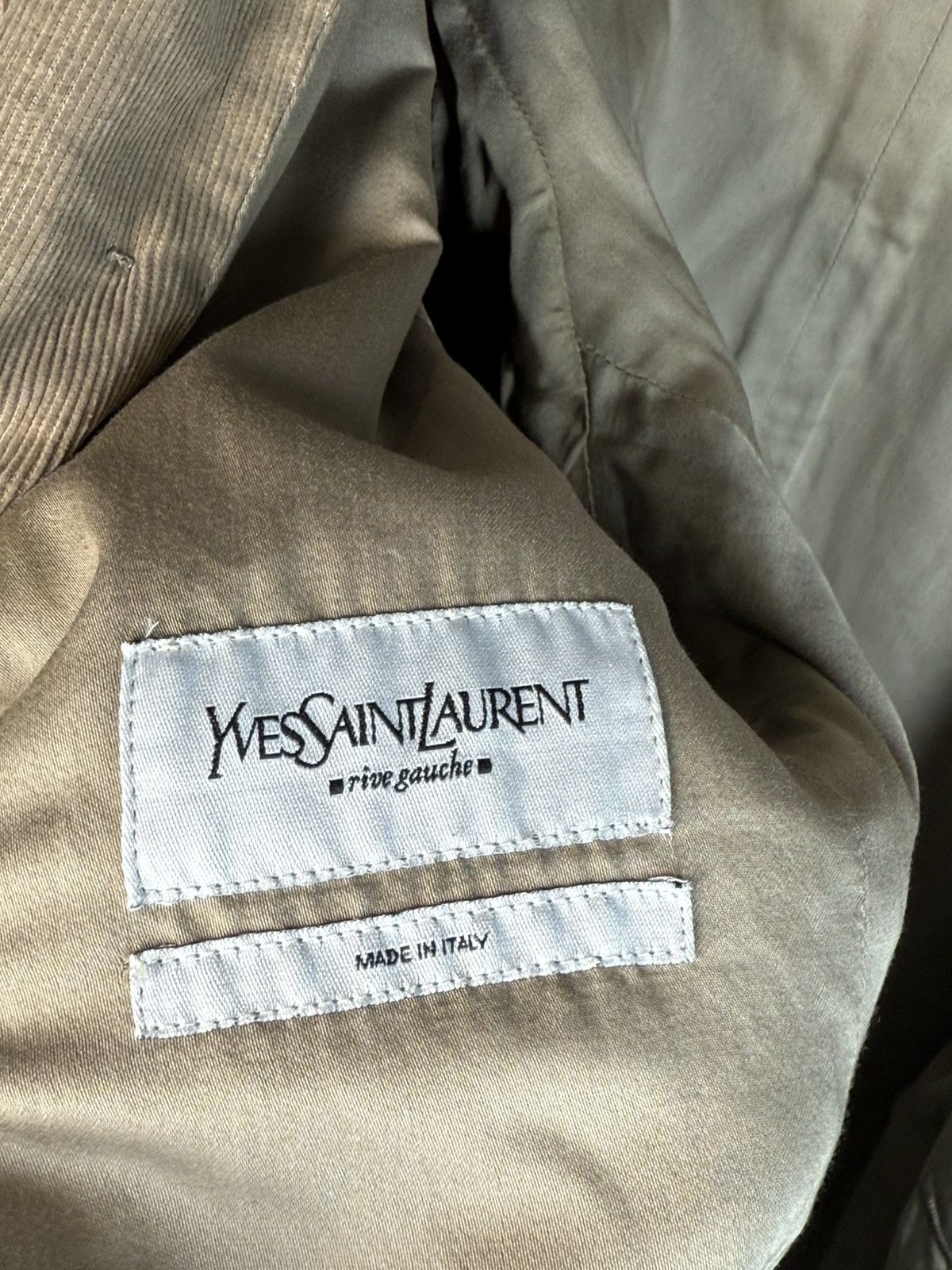 Yves Saint Laurent Corduroy YSL Jacket Italy Rive Gauche Double Breasted Size US L / EU 52-54 / 3 - 4 Thumbnail