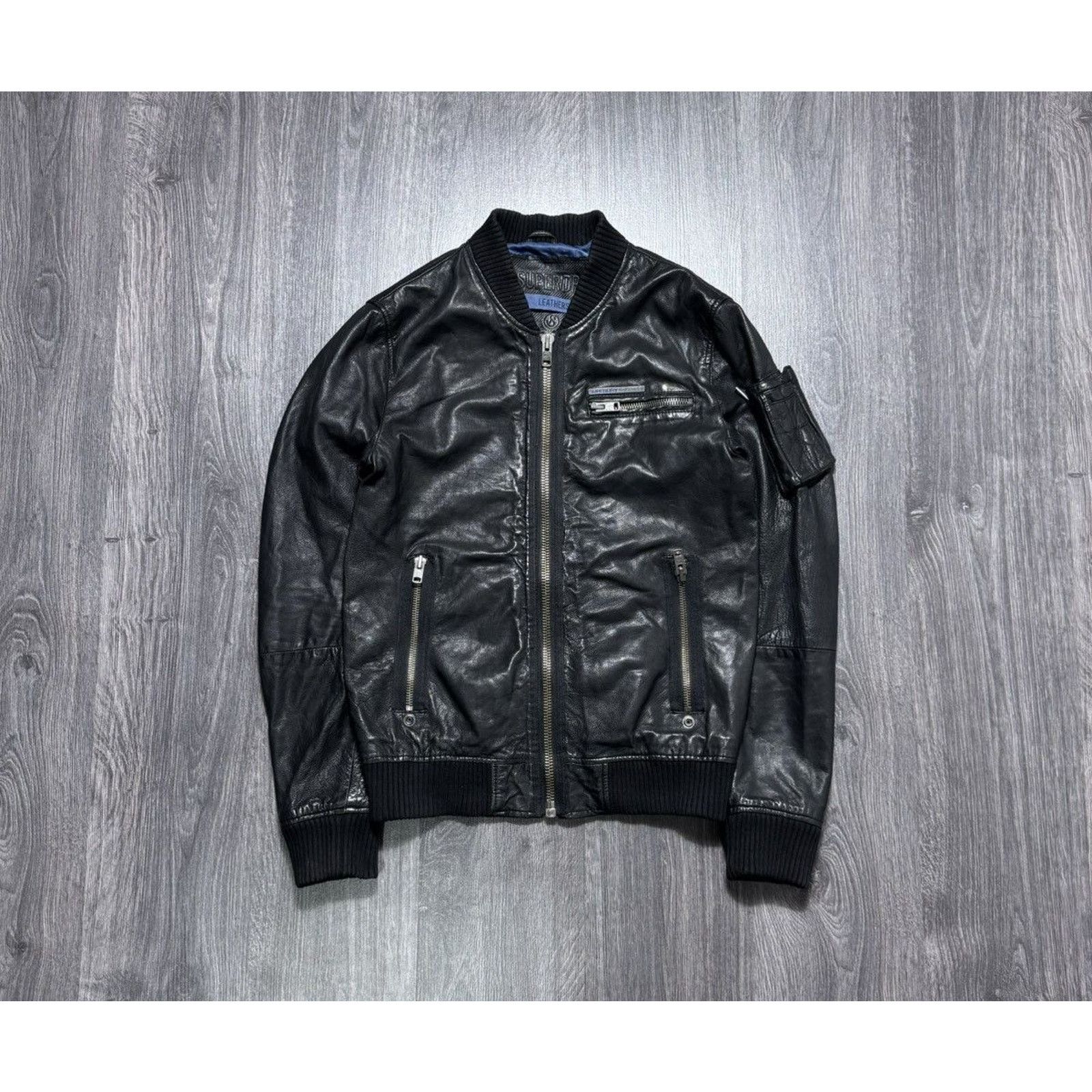 Japanese Brand × Superdry Superdry Japan men’s Real Leather Aviator Jacket Size US M / EU 48-50 / 2 - 1 Thumbnail