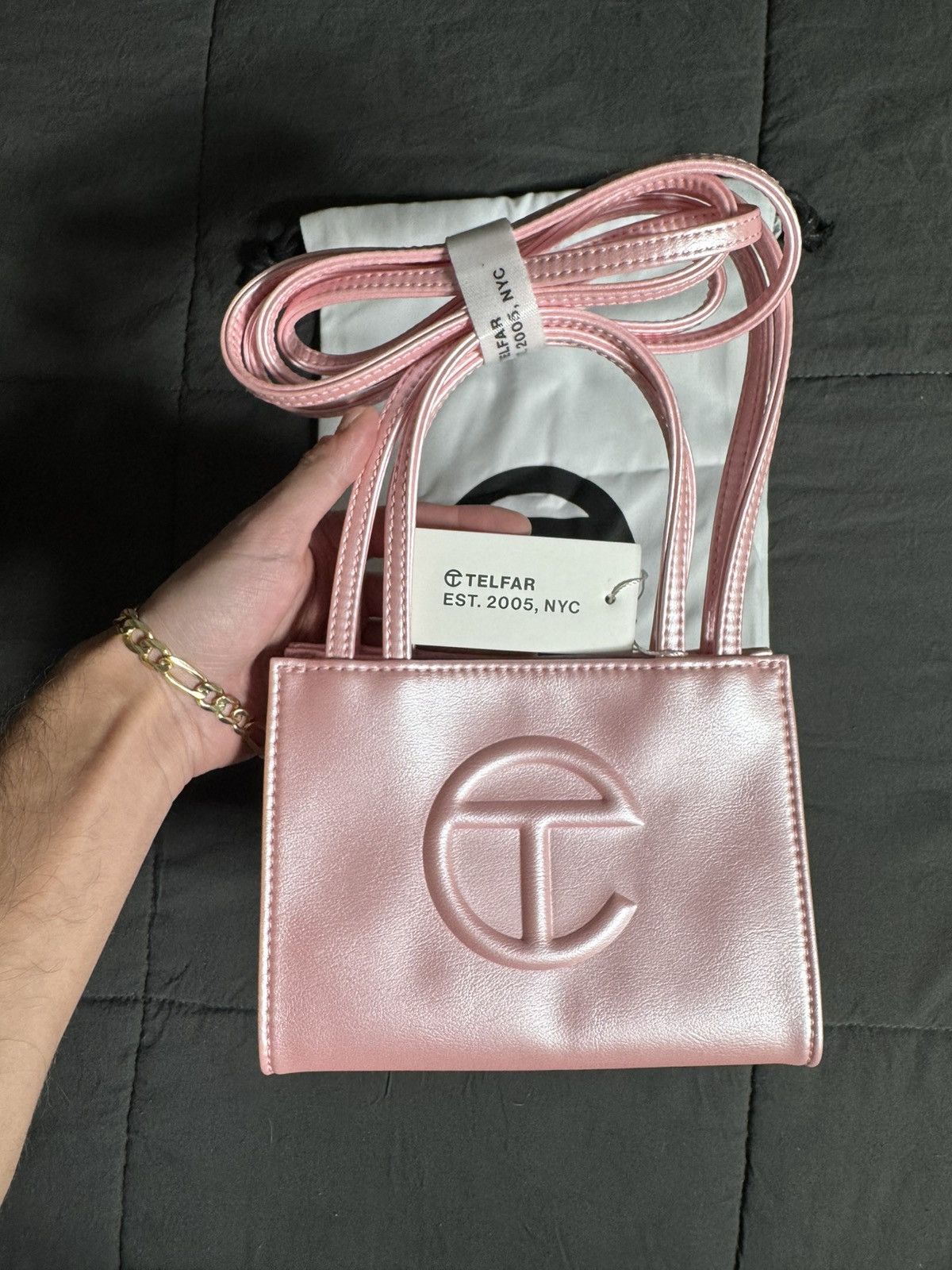 Telfar Small Pink Shopping Bag Ballerina