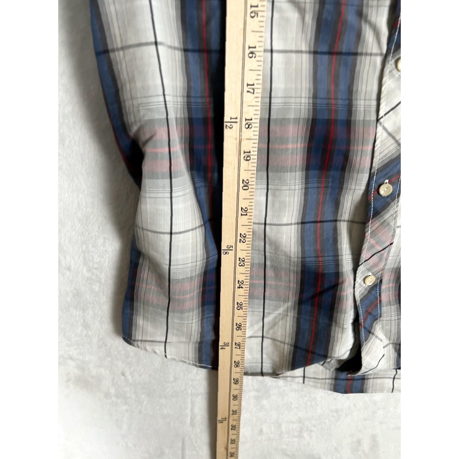 Quiksilver Quiksilver Shirt Mens XL Gray Blue Plaid Short Sleeve Button Front Casual Summer Size US XL / EU 56 / 4 - 4 Thumbnail