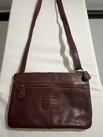 Designer Ashwood Heritage Stylish Brown Leather Crossbody Bag Size ONE SIZE - 2 Thumbnail