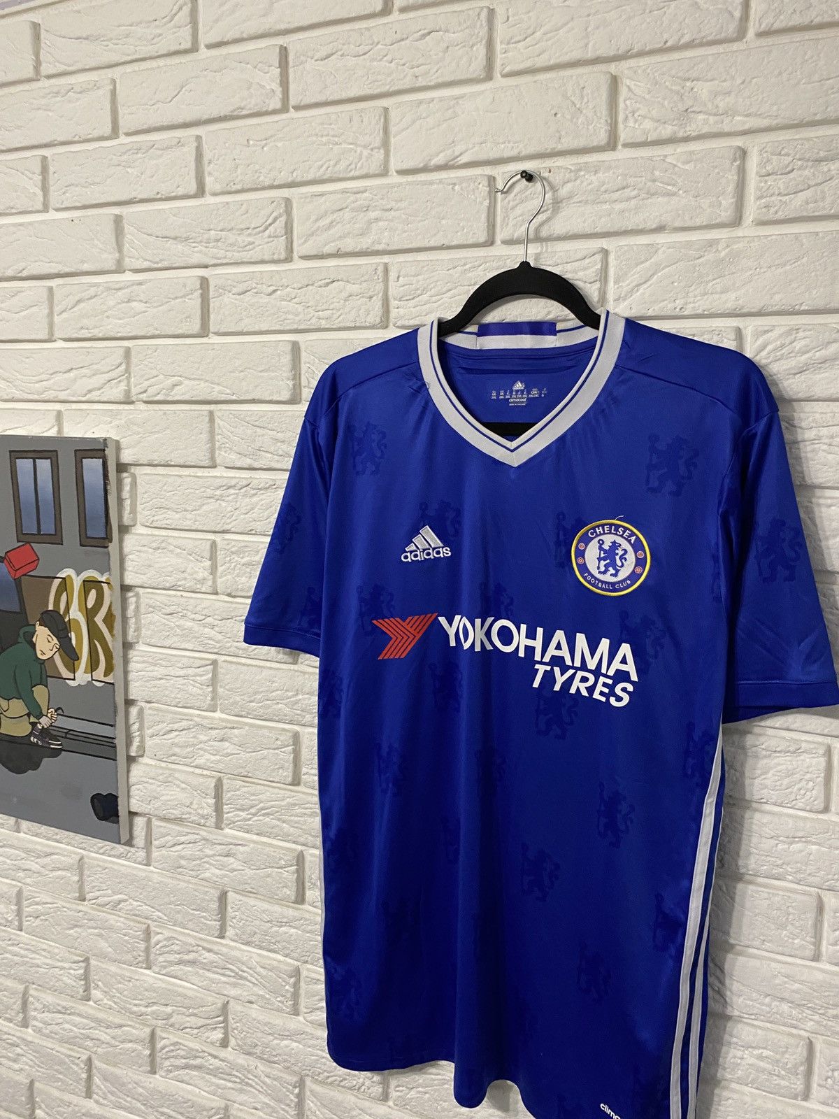 Adidas × Chelsea Soccer ADIDAS CHELSEA SOCCER JERSEY Size US XL / EU 56 / 4 - 3 Thumbnail