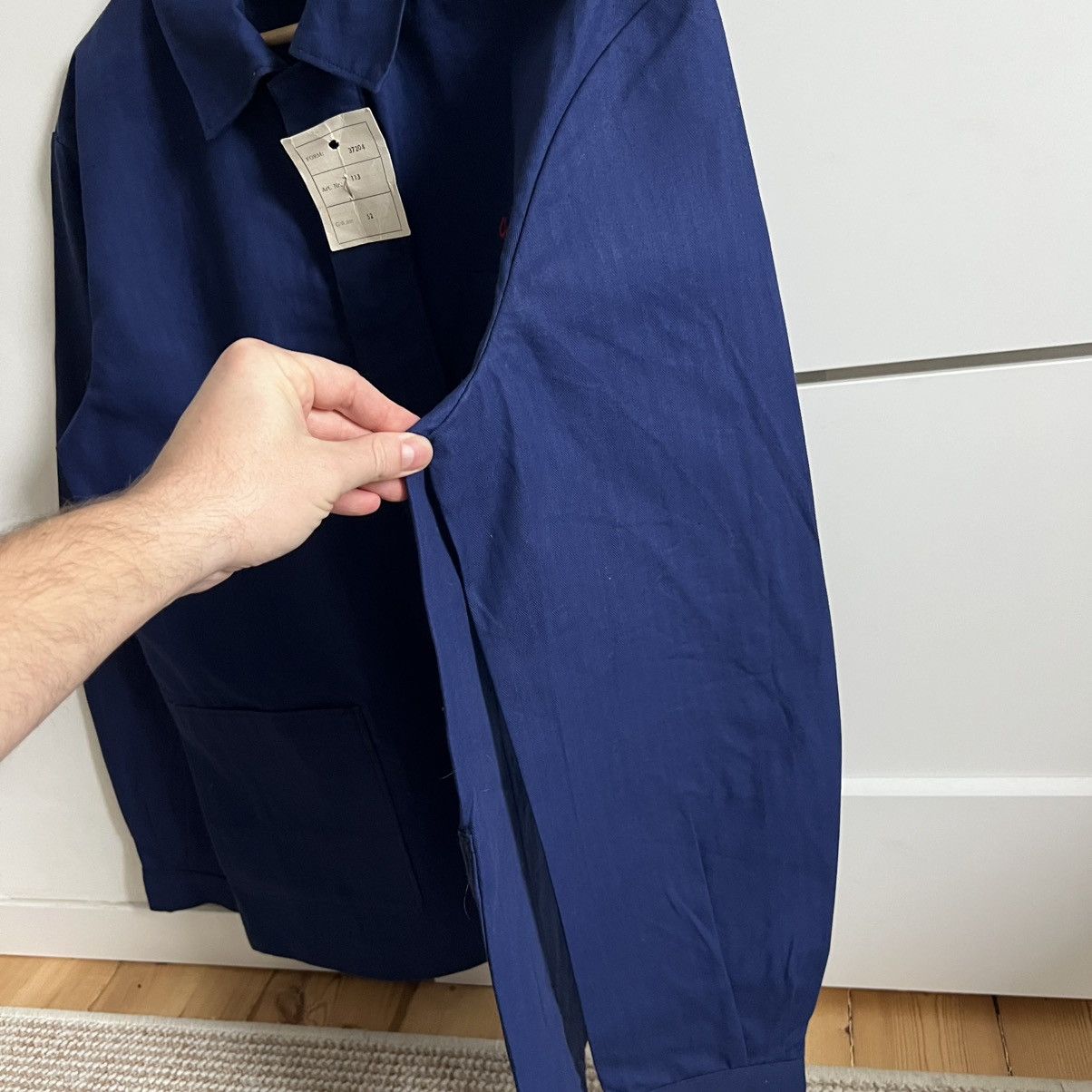 Le Laboureur German herringbone HBT mechanic deadstock works jacket Size US L / EU 52-54 / 3 - 10 Thumbnail