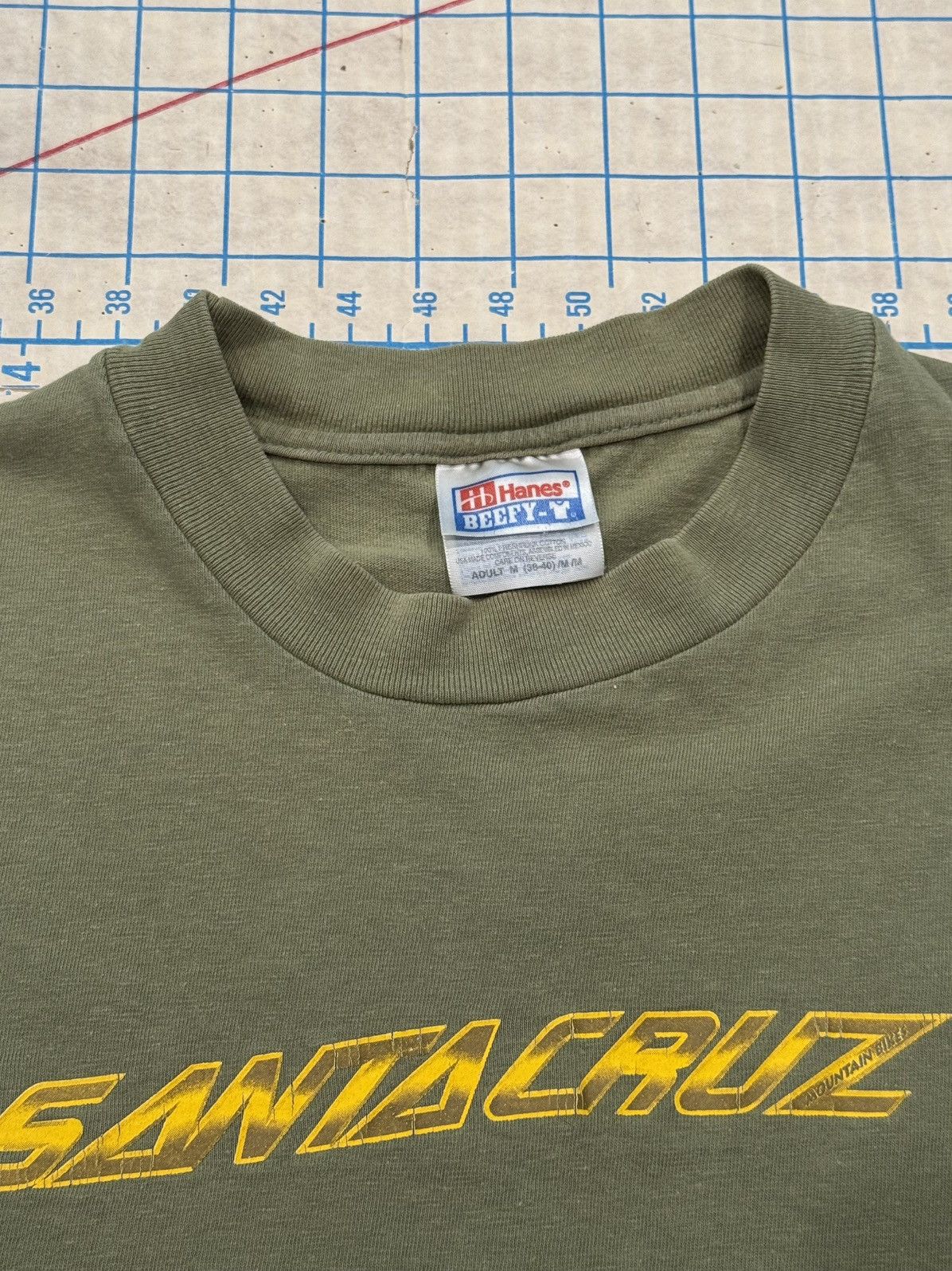 Santa Cruz Skateboards Vintage Santa Cruz Faded Green Graphic Tee Mens Size Medium Size US M / EU 48-50 / 2 - 5 Thumbnail