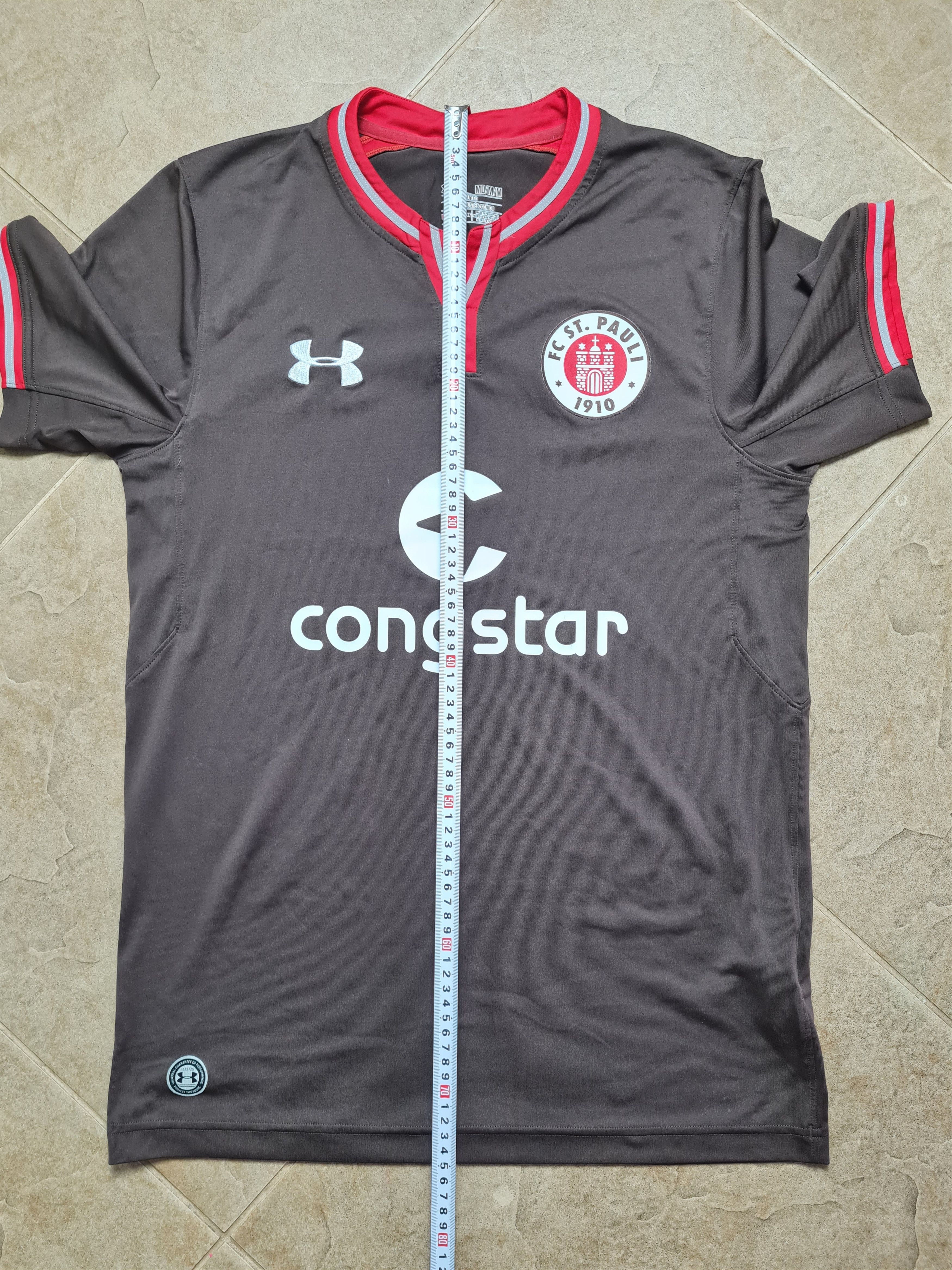Under Armour SOCCER SHIRT ST PAULI 2019/2020 HOME FOOTBALL JERSEY Size US M / EU 48-50 / 2 - 6 Thumbnail